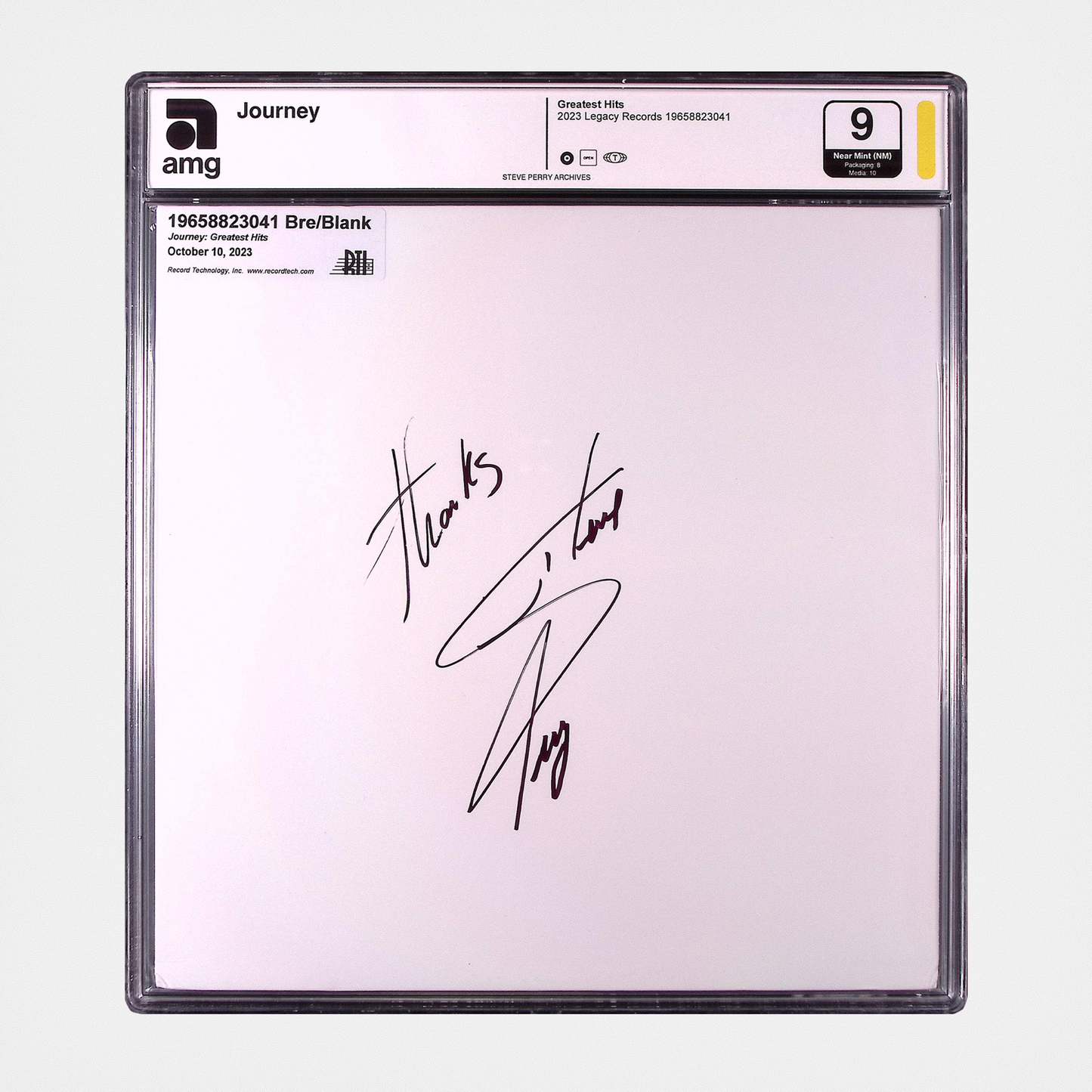 Journey – Greatest Hits - SIGNED Vinyl Test Pressing (AMG 50006183)