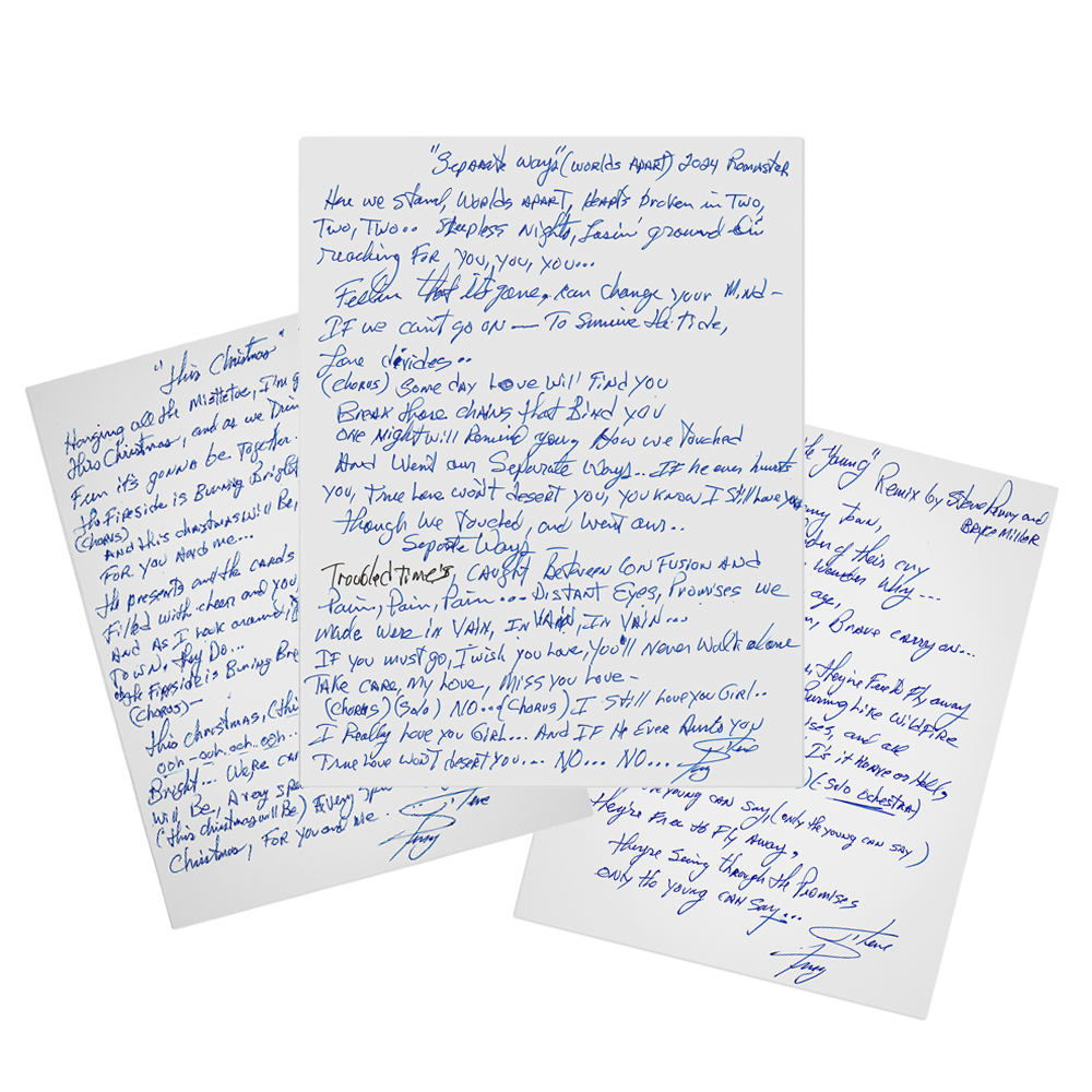 Handwritten Lyrics