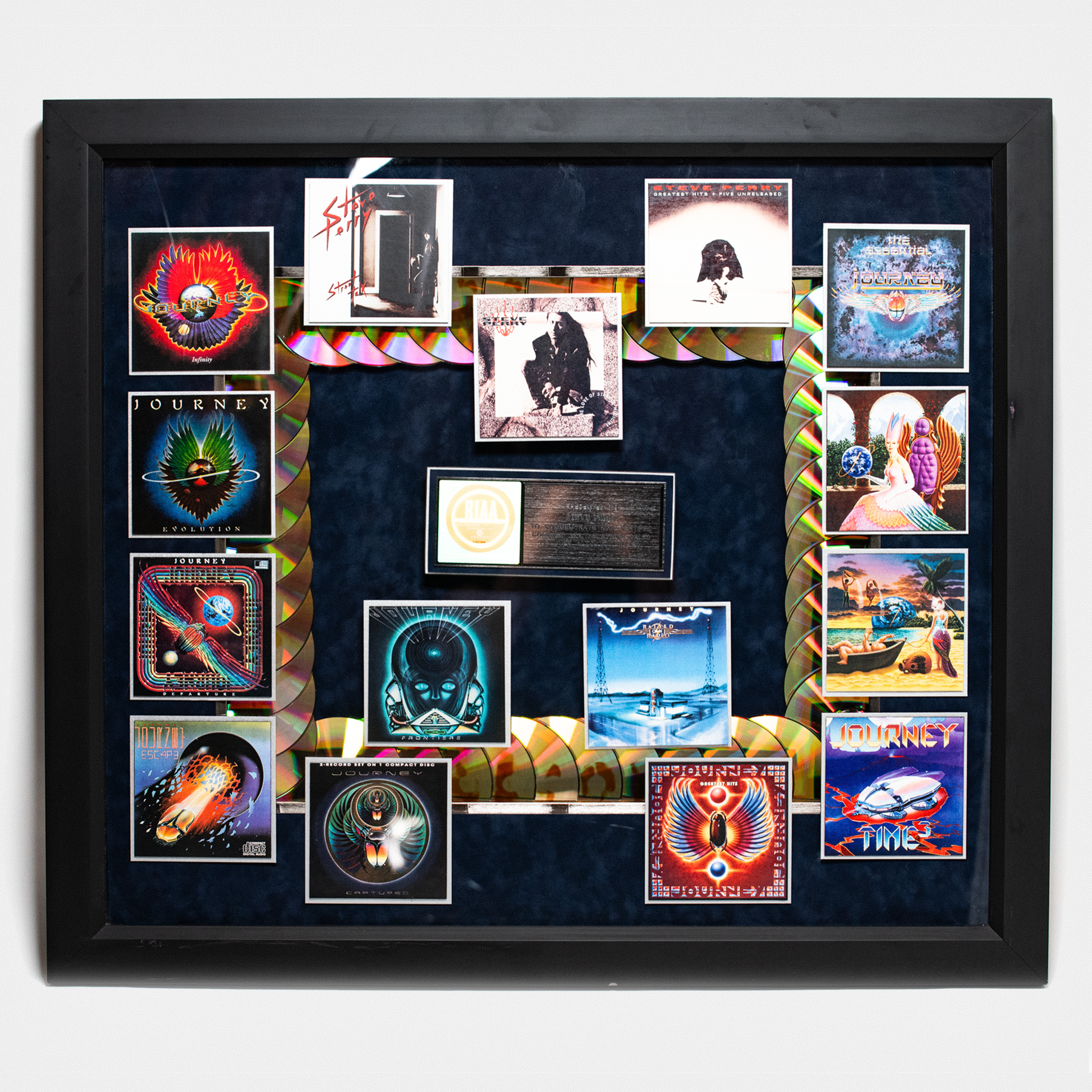 Journey RIAA Multi-Platinum Album CD Award SIGNED