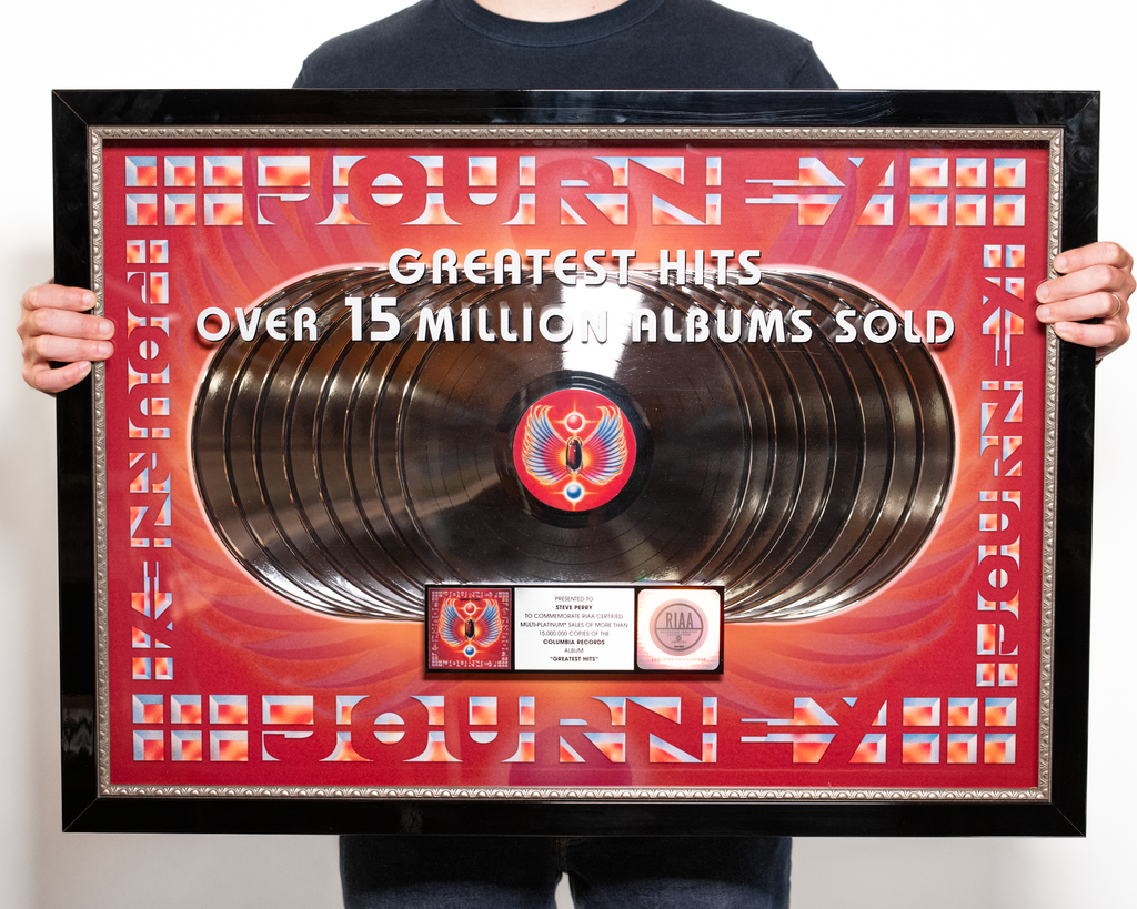 Journey "Greatest Hits" Multi-Platinum RIAA Award – SIGNED