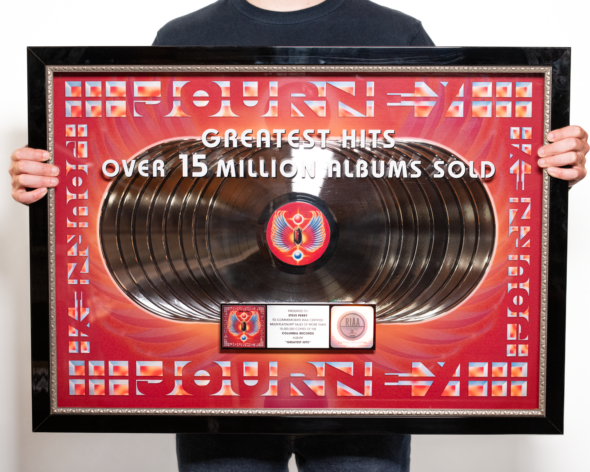 Journey "Greatest Hits" Multi-Platinum RIAA Award – SIGNED