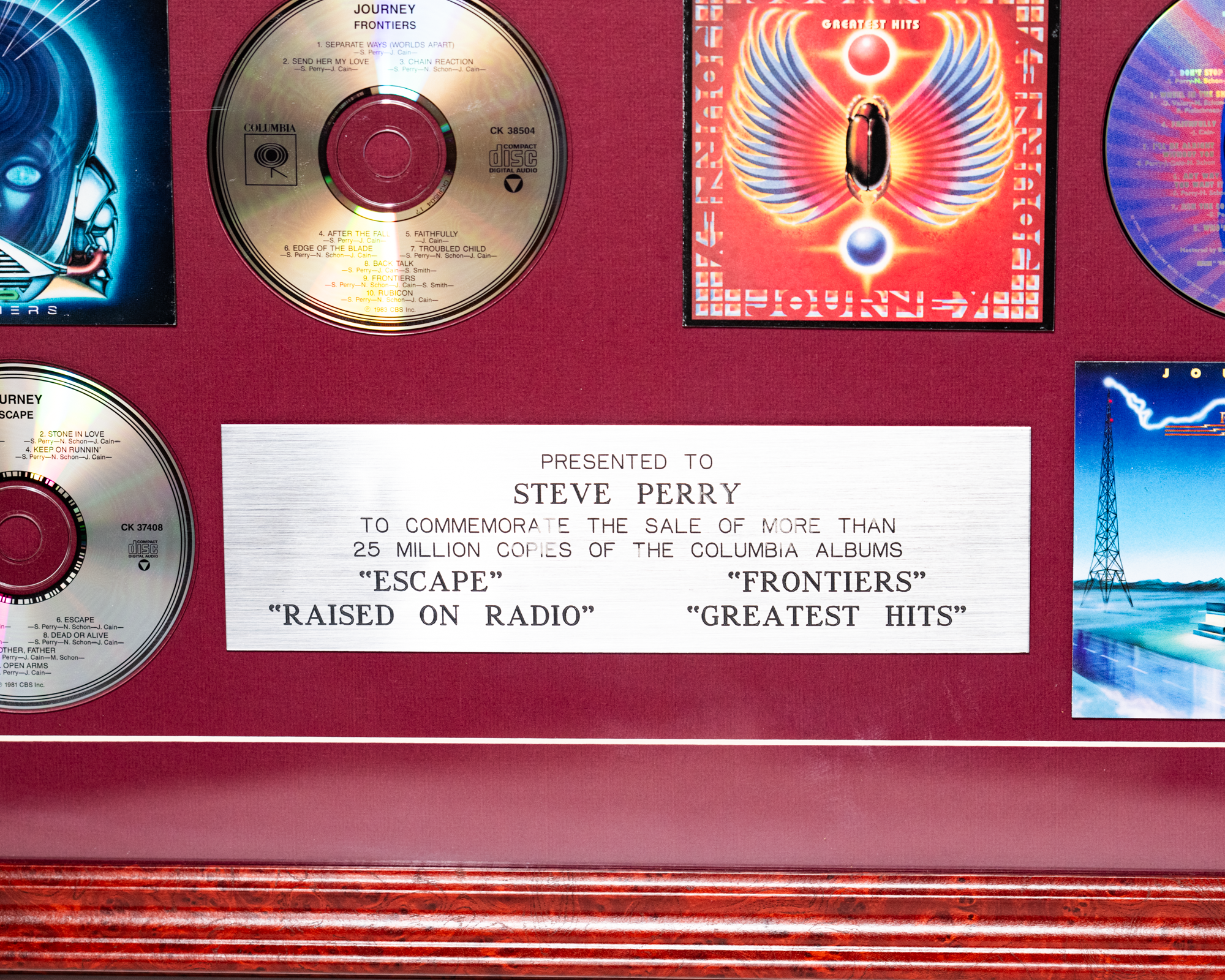 Journey “Escape” “Raised on Radio” “Frontiers” “Greatest Hits” CD Award SIGNED