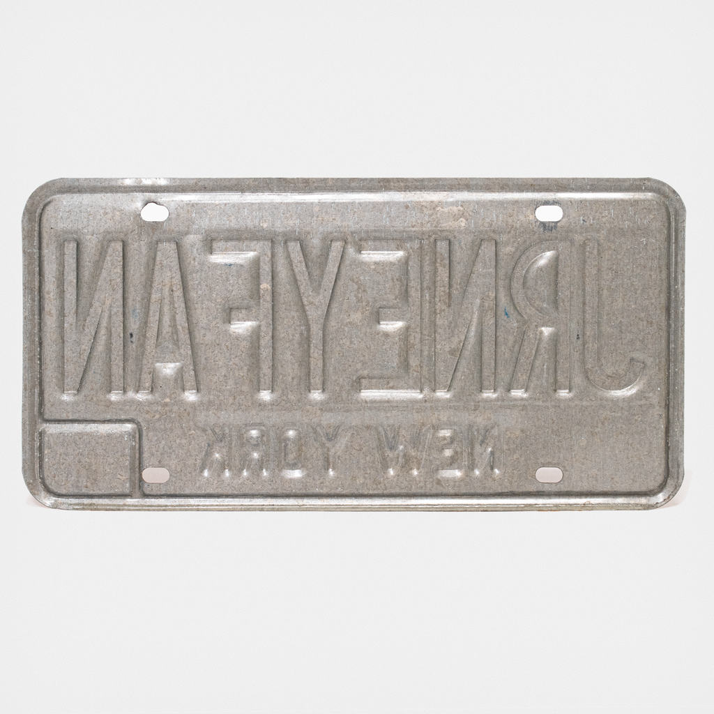 Custom New York License Plate SIGNED