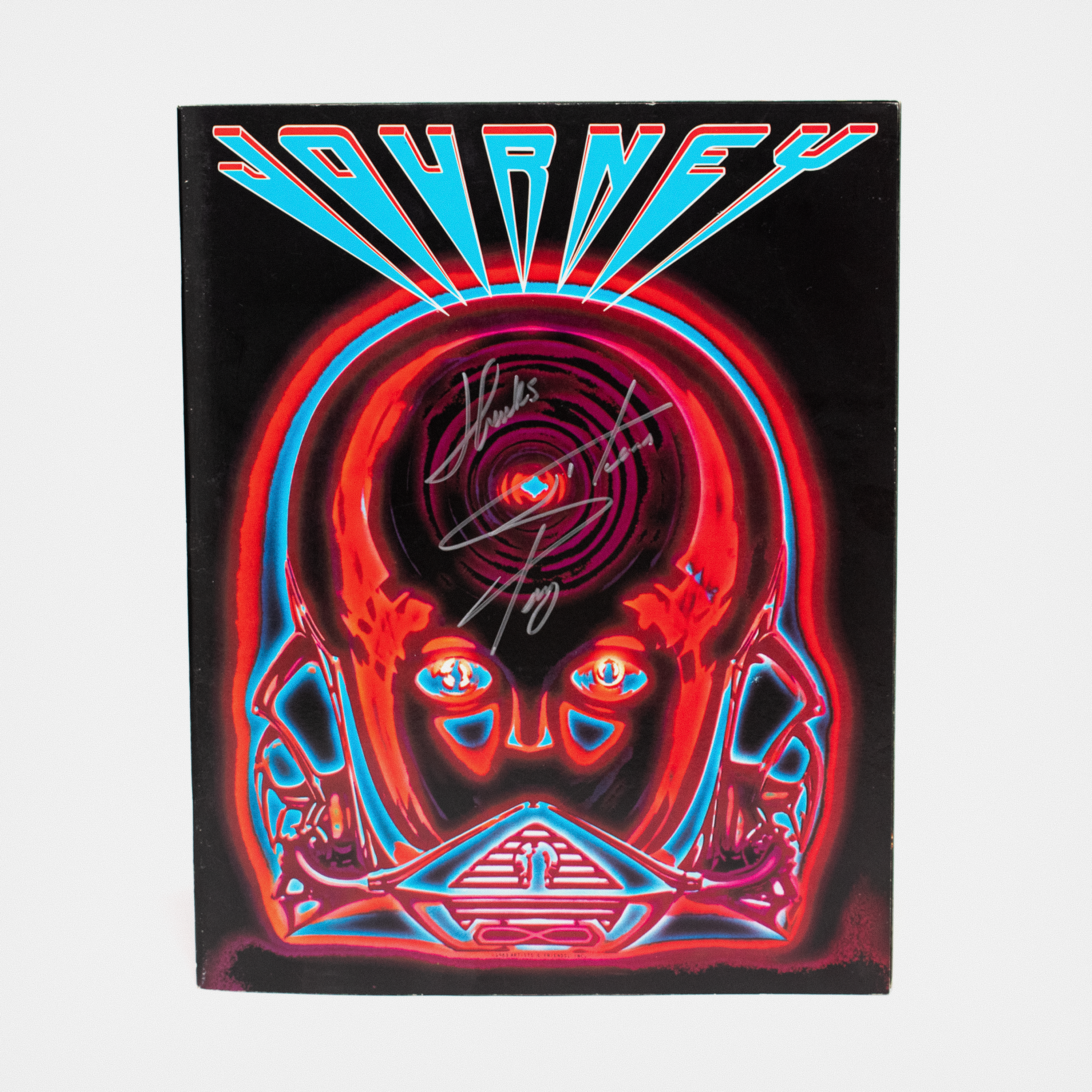 Journey 1983 Frontiers Tour Book SIGNED