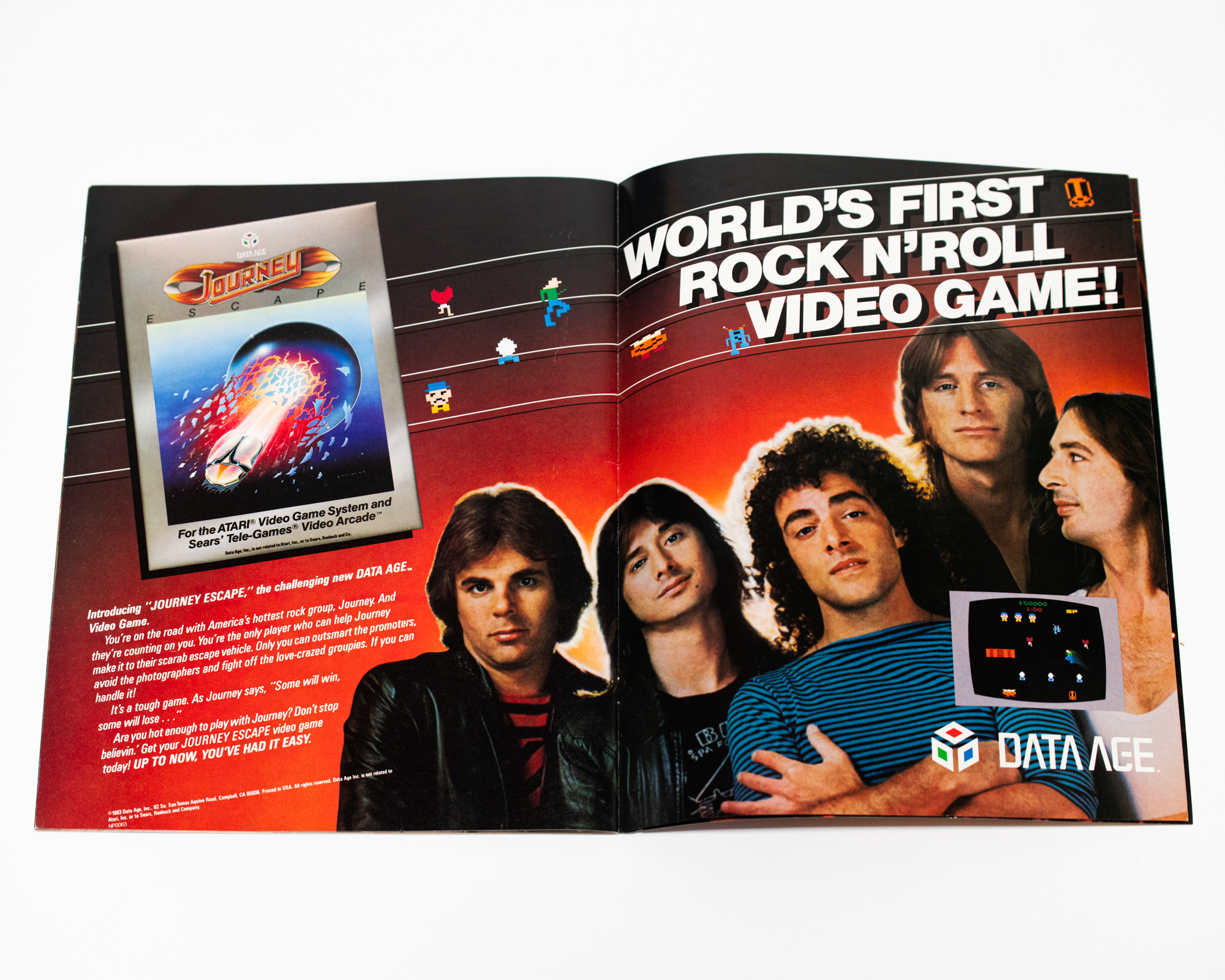 Journey 1983 Frontiers Tour Book SIGNED