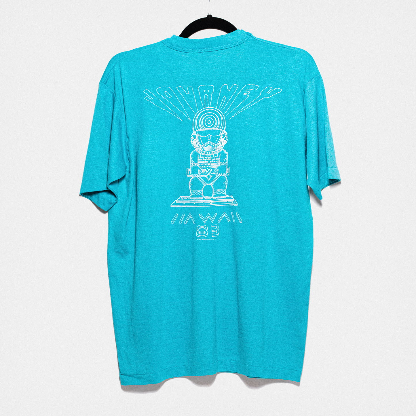 Vintage Journey 1983 Hawaii V Neck T-Shirt (blue)