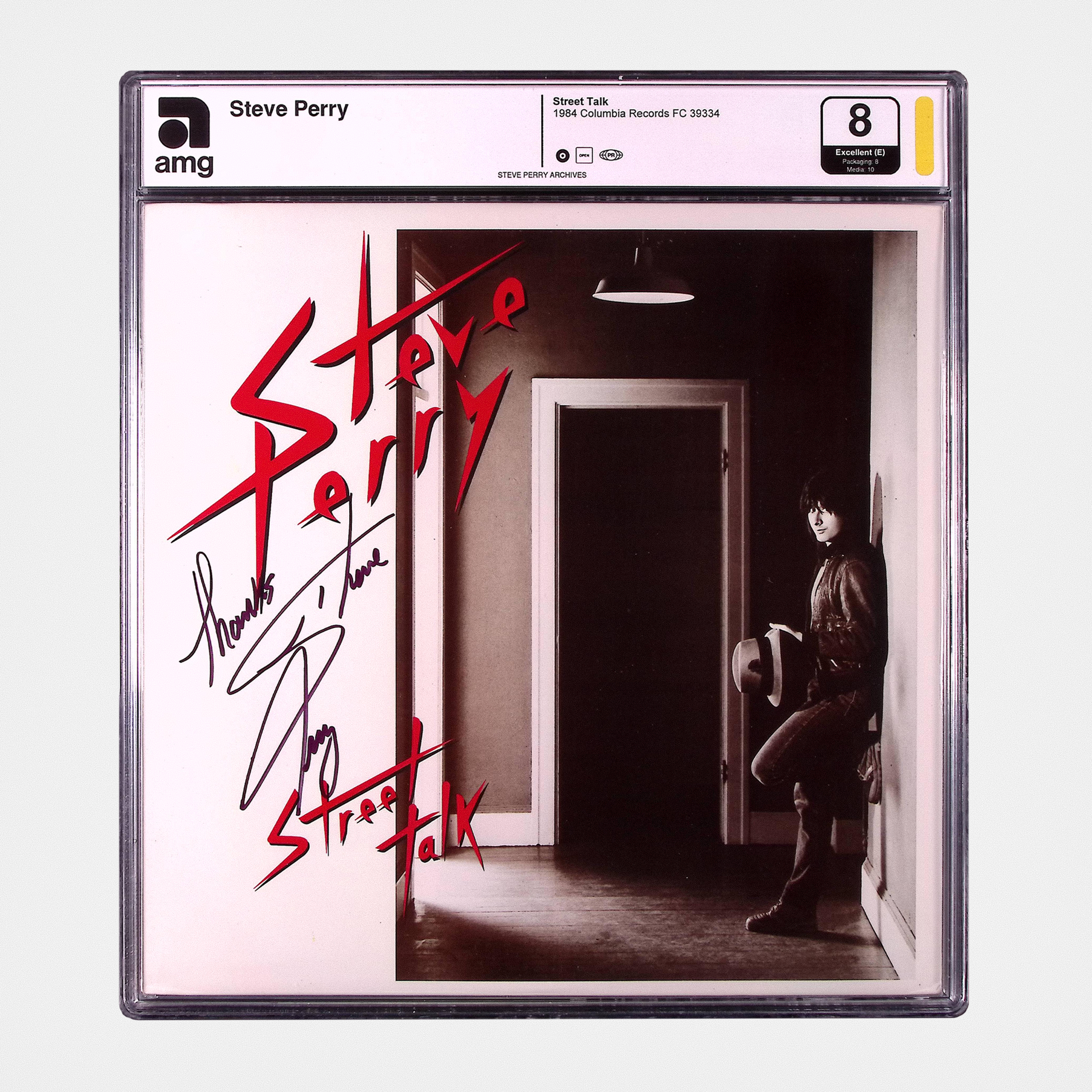 Steve Perry - Street Talk (1984) - SIGNED Vinyl (AMG 50006169)