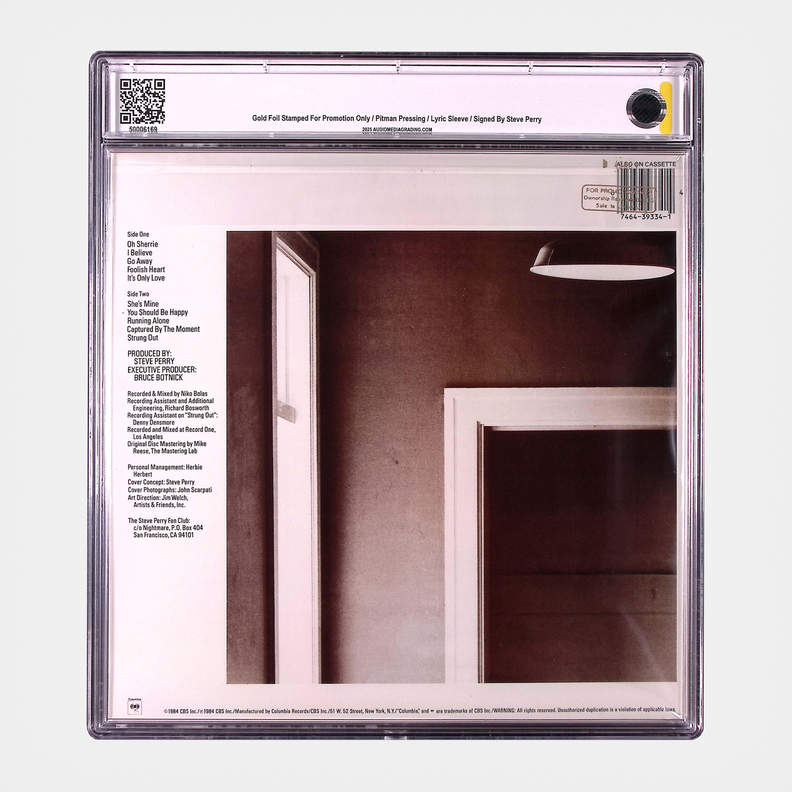 Steve Perry - Street Talk (1984) - SIGNED Vinyl (AMG 50006169)