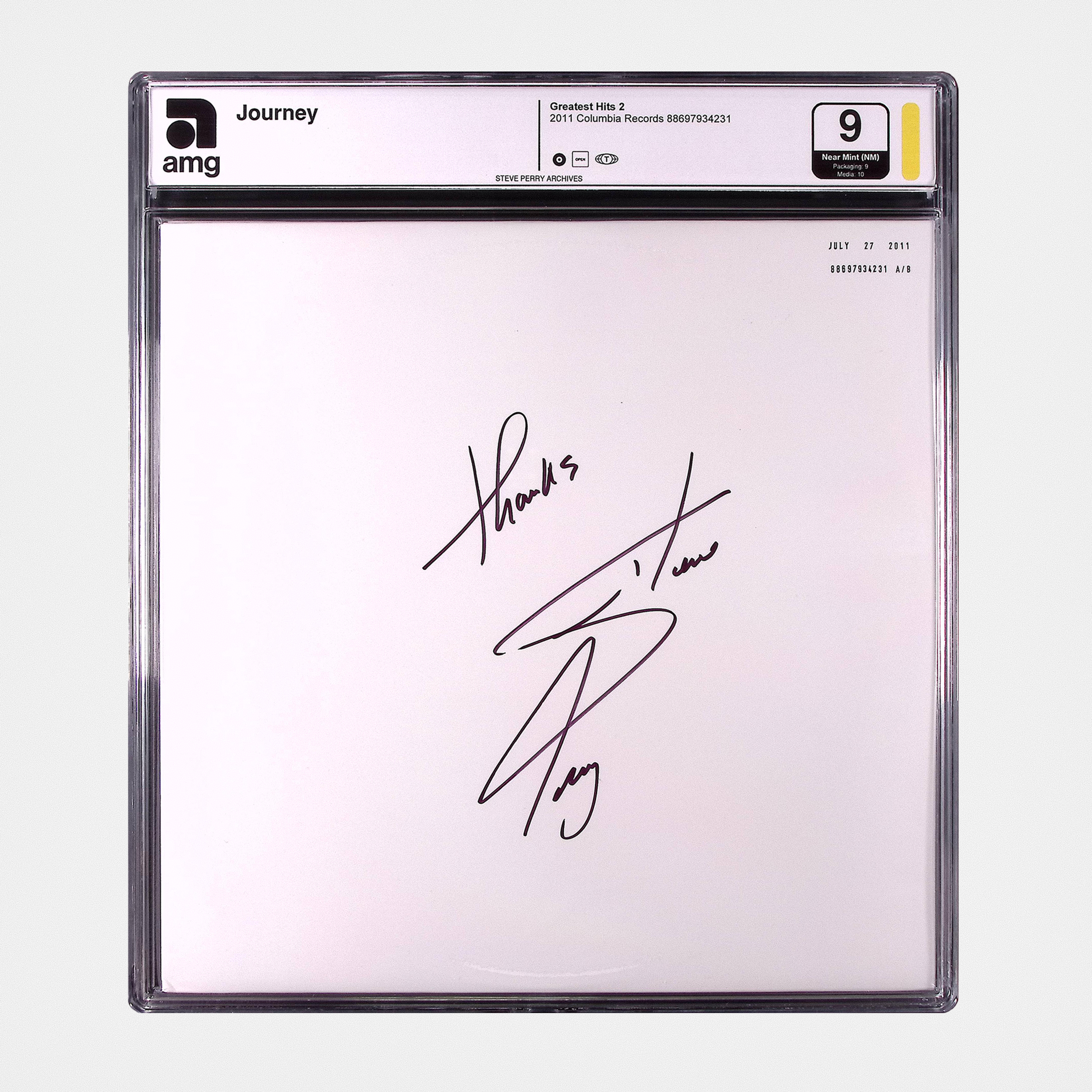 Journey - Greatest Hits 2 - SIGNED Vinyl Test Pressing (AMG 50006172)