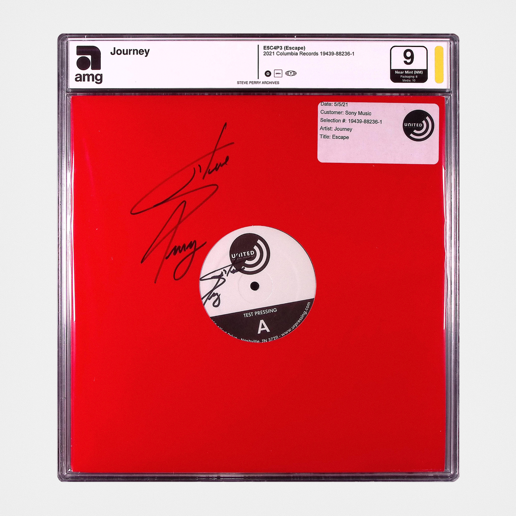 Journey - E5C4P3 (Escape) - SIGNED Vinyl Test Pressing (AMG 50006175)