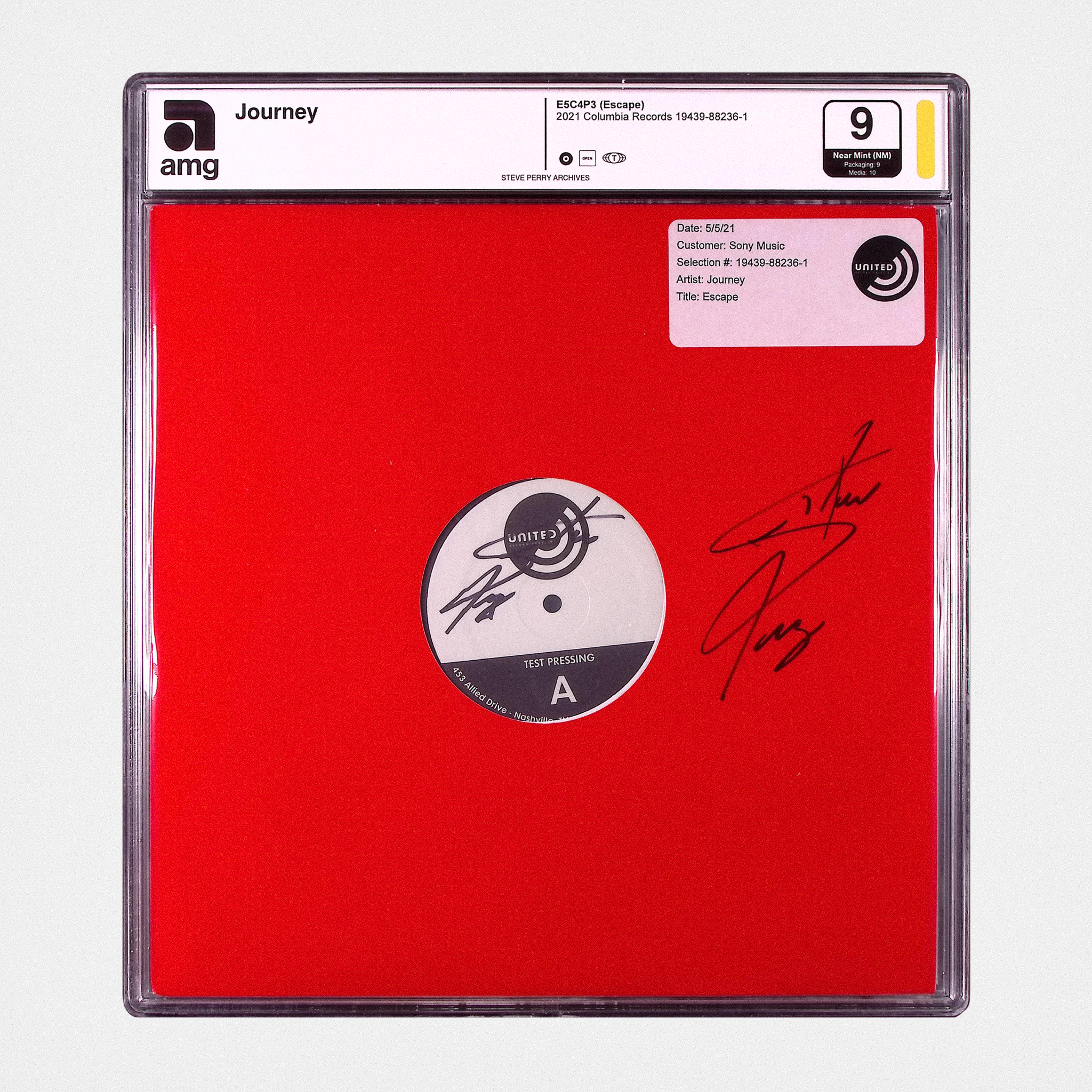Journey - E5C4P3 (Escape) - SIGNED Vinyl Test Pressing (AMG 50006177)
