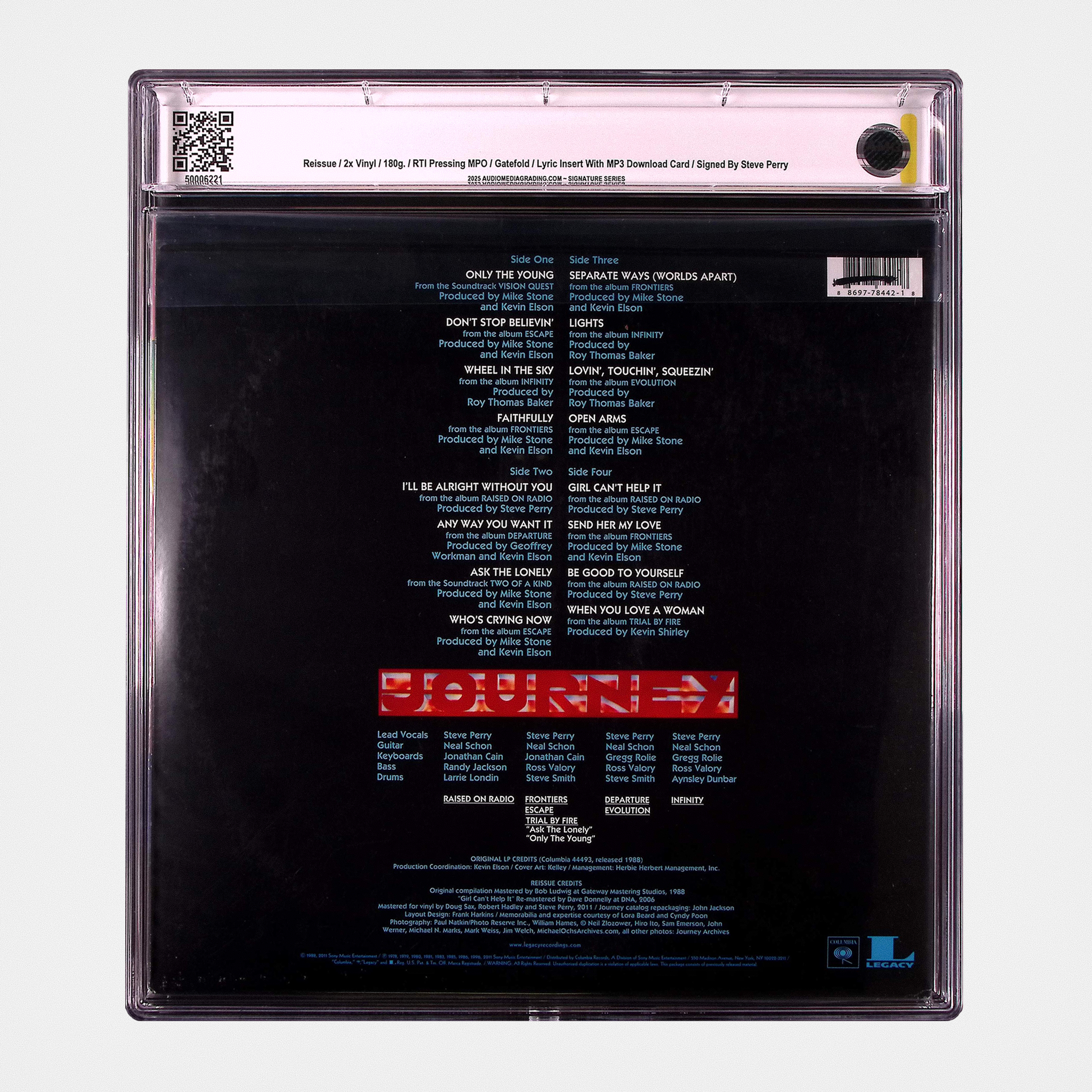 Journey - Greatest Hits - SIGNED Vinyl (AMG 50006221)