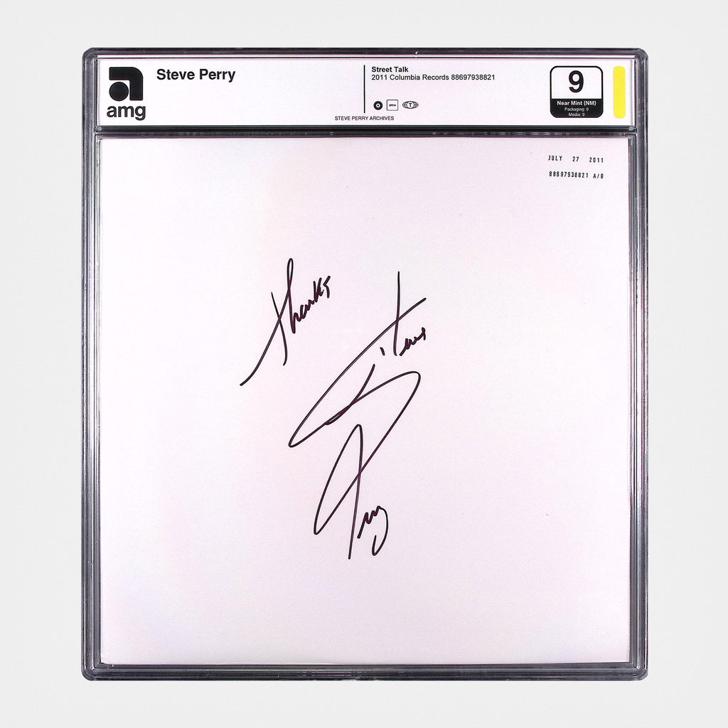 Steve Perry - Street Talk - SIGNED Vinyl Test Pressing (AMG 50006385)