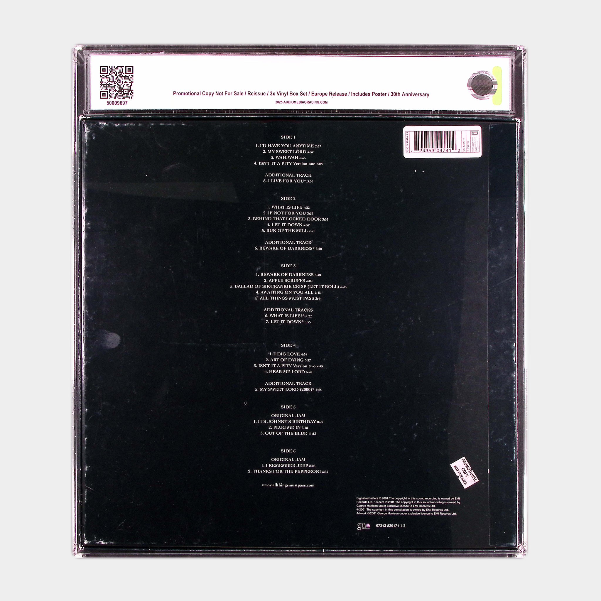 All Things Must Pass (2001) – 30th Anniversary 3LP Pressing (AMG 50009697)
