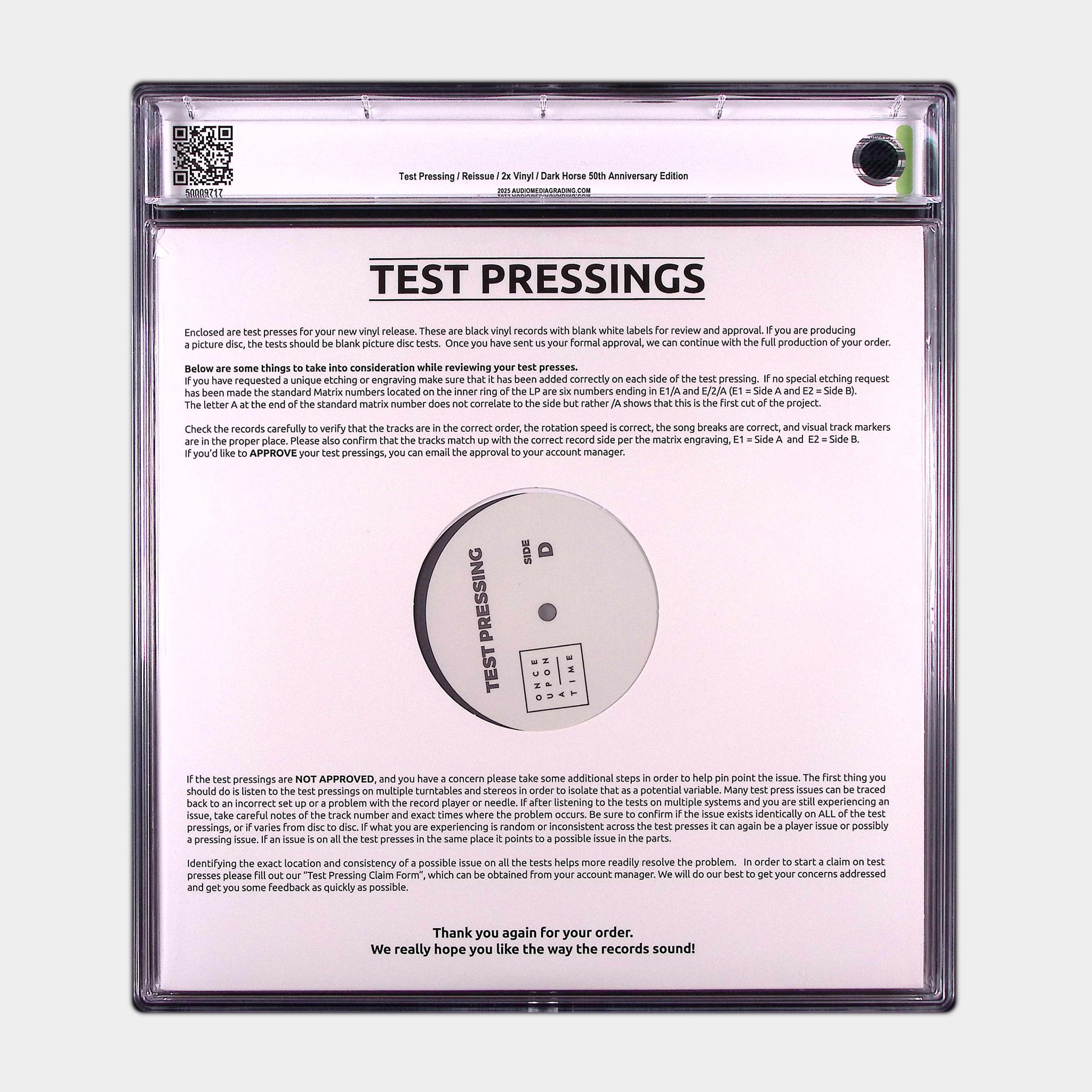 Living in the Material World (2024) – 50th Anniversary Deluxe Edition 2LP Test Pressing (AMG 50009717)