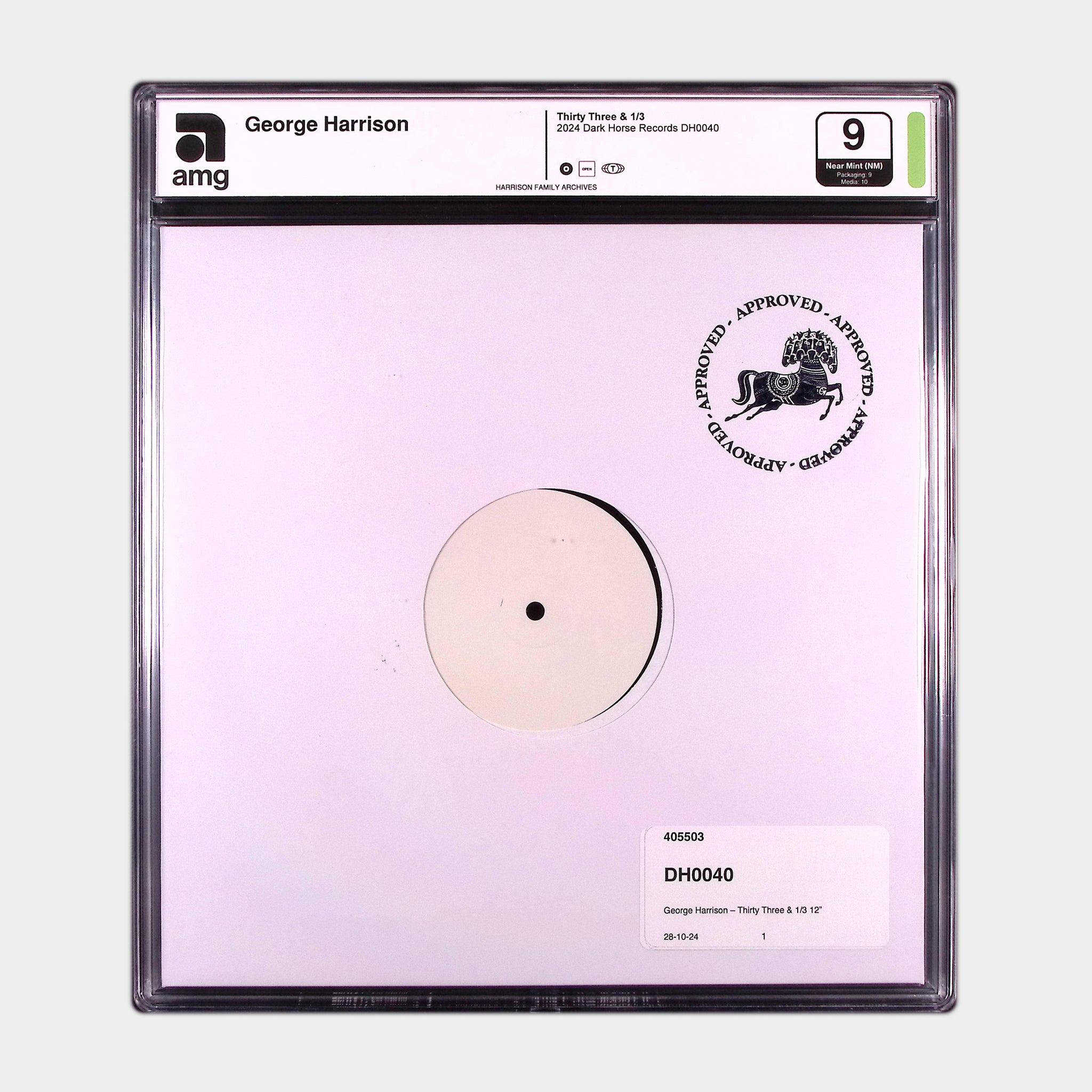 Thirty Three & 1/3 (2025) - Reissue Test Pressing (AMG 50009710)