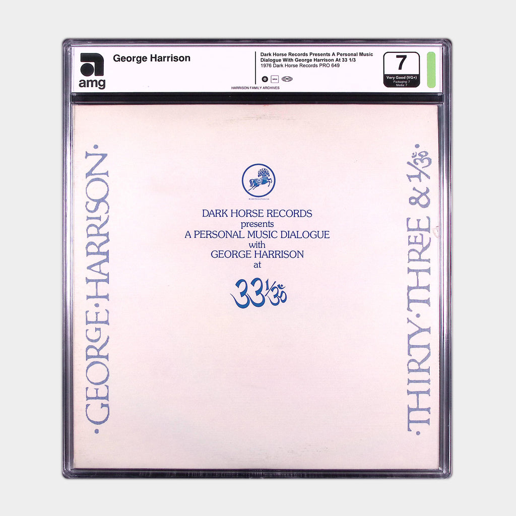 Dark Horse Records Presents A Personal Music Dialogue with George Harrison at 33 1/3 (1976) – Original Pressing (AMG 50009749)