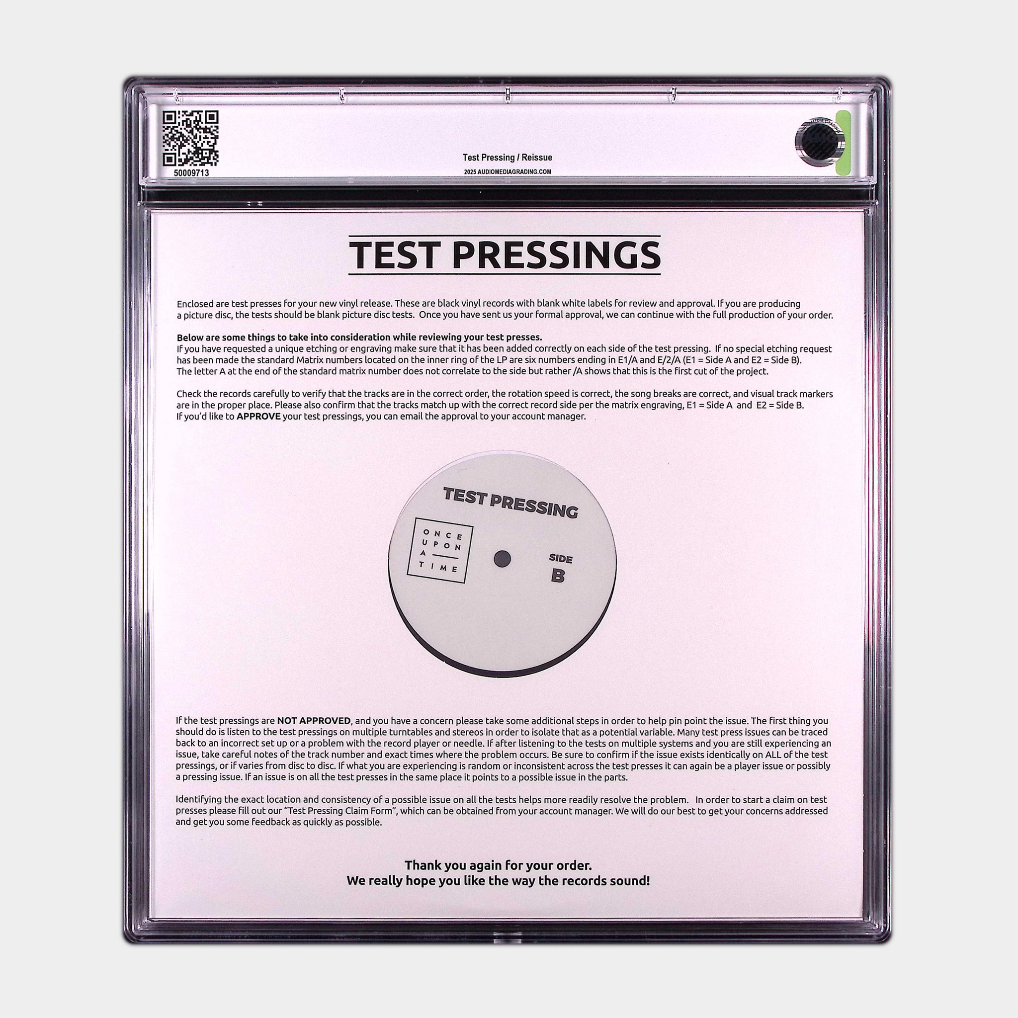 Cloud Nine (2025) - Reissue Test Pressing (AMG 50009713)