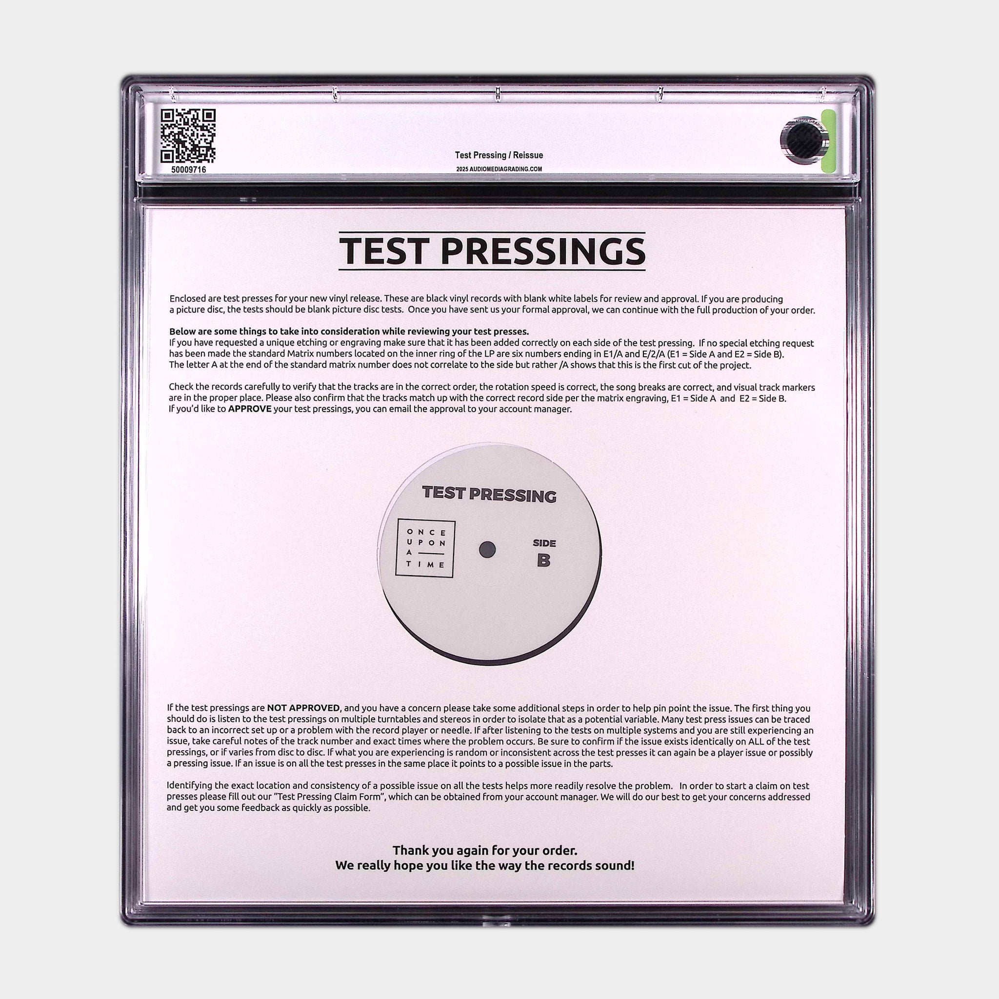 Cloud Nine (2025) - Reissue Test Pressing (AMG 50009716)