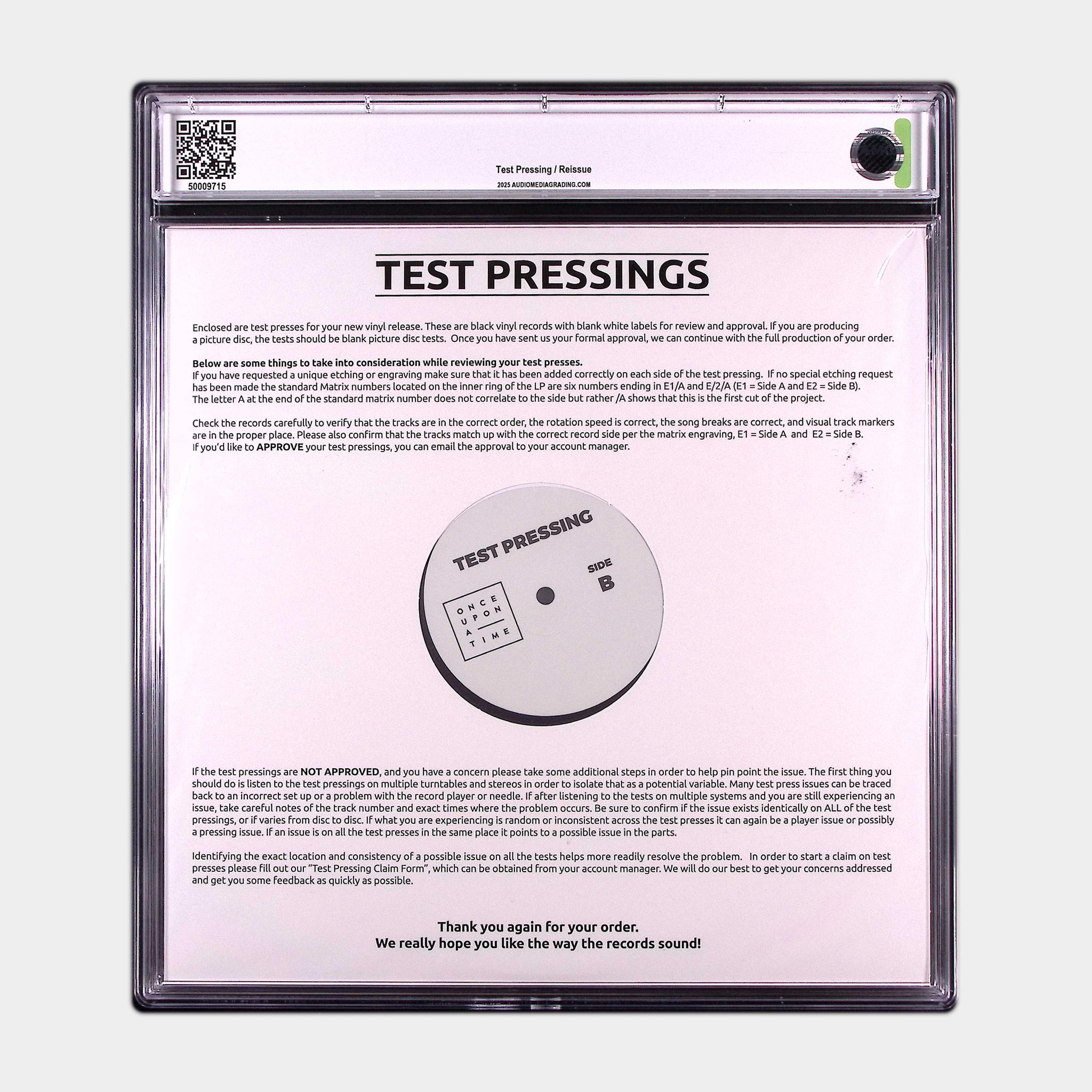 Brainwashed (2025) - Reissue Test Pressing (AMG 50009715)
