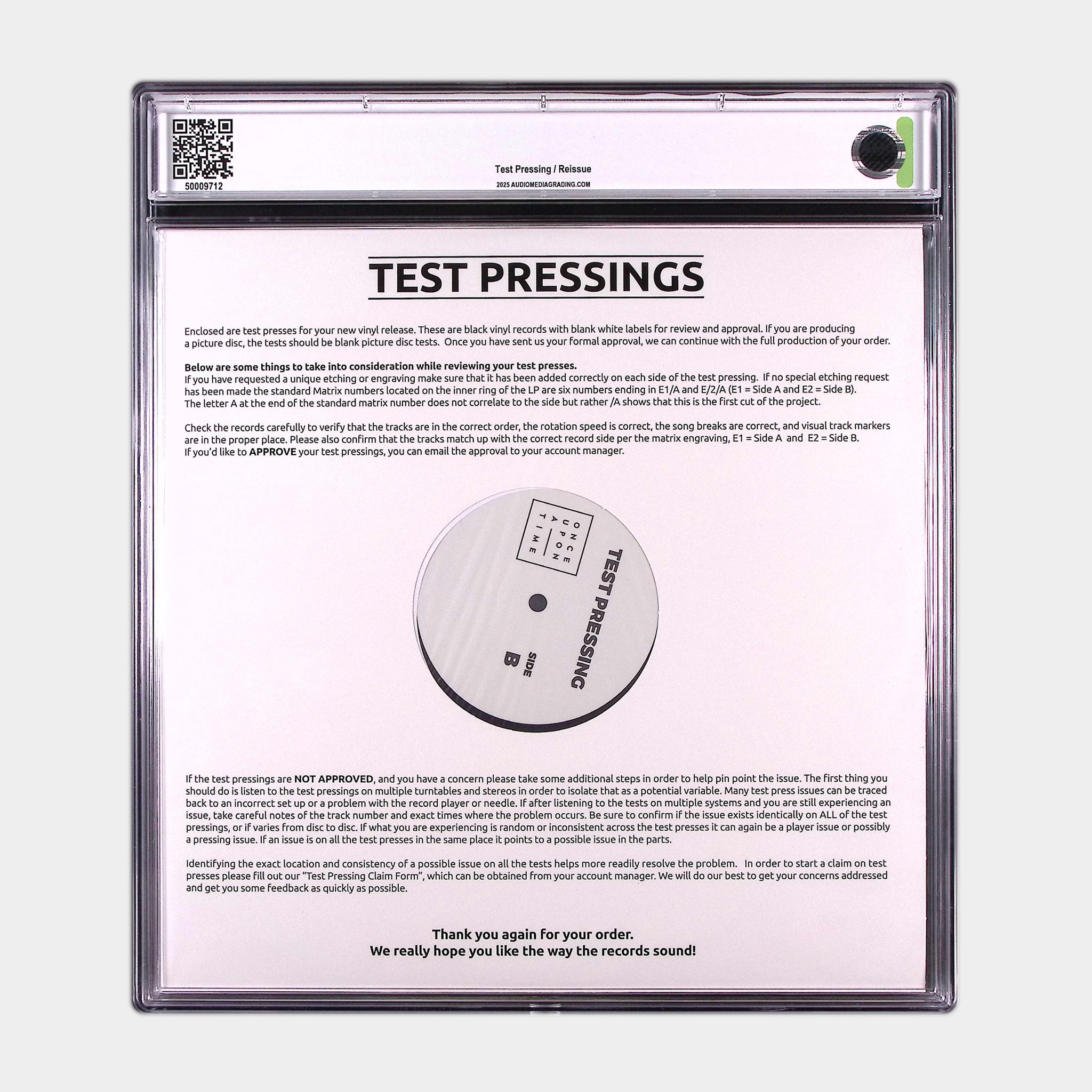 Brainwashed (2025) - Reissue Test Pressing (AMG 50009712)