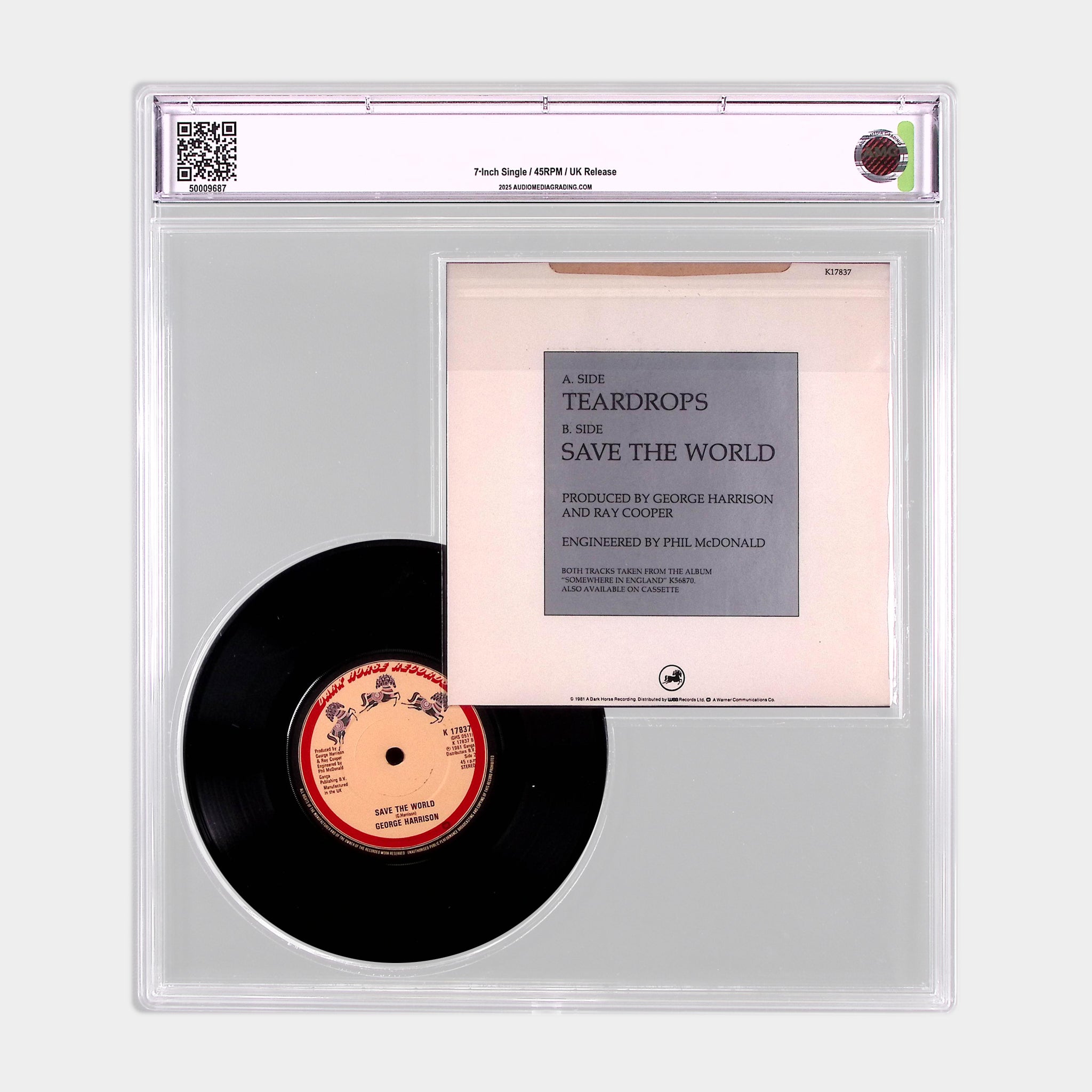 Teardrops (1981) - Original UK 7” Single (AMG 50009687)