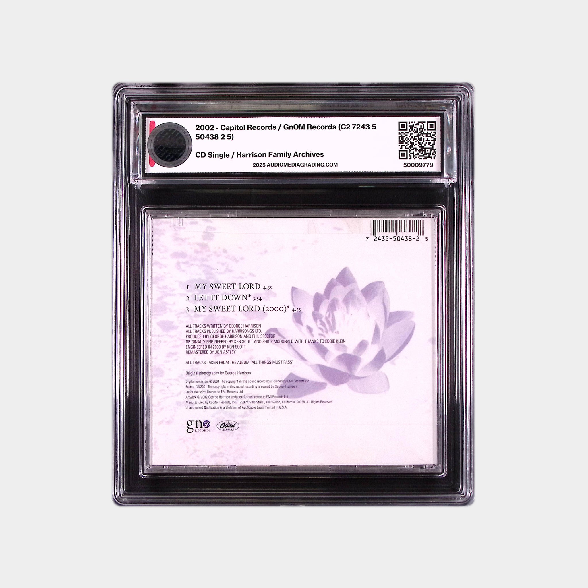 My Sweet Lord (2001) - 30th Anniversary US CD Single (AMG 50009779)