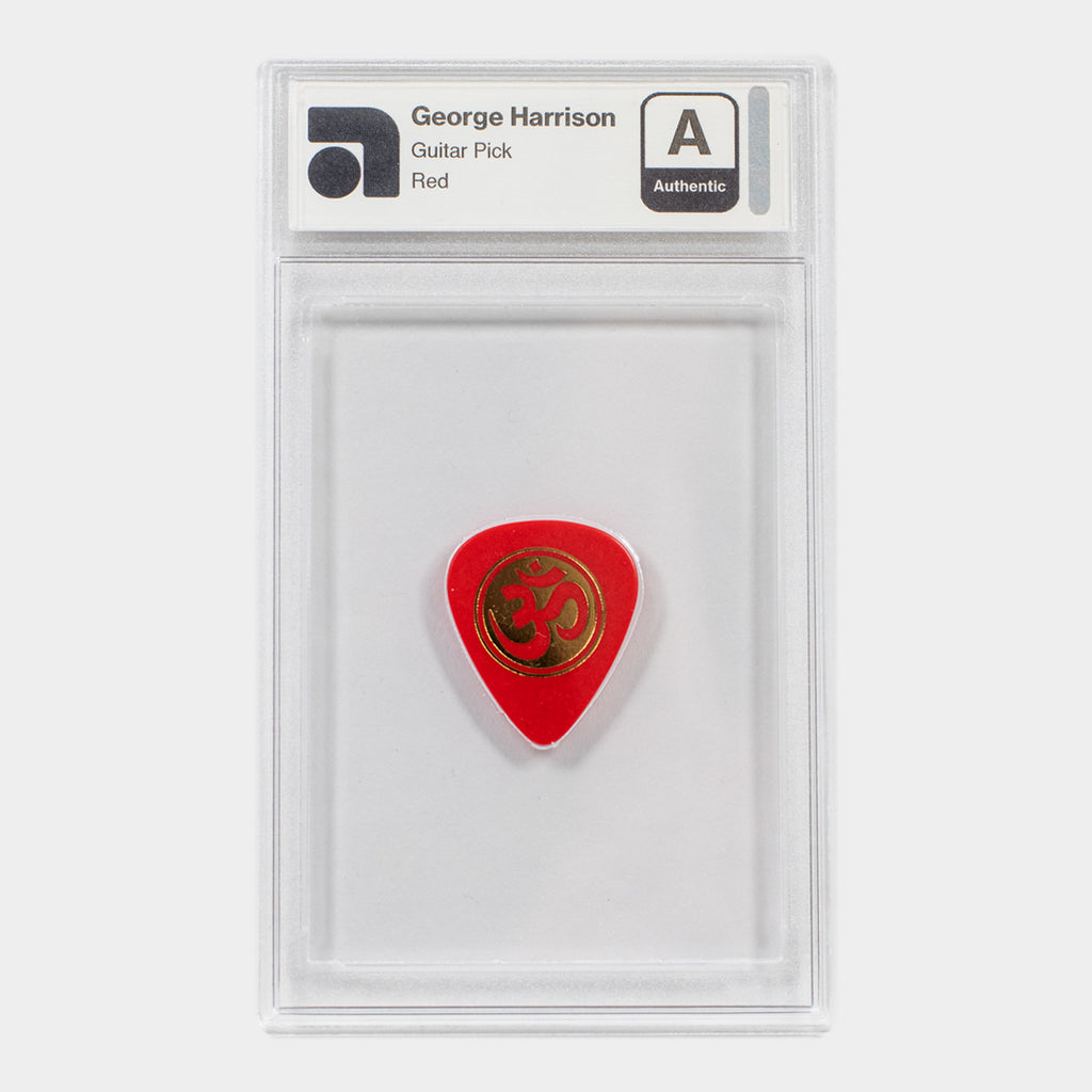 George Harrison Original Guitar Pick - Red Color (AMG 50013136)