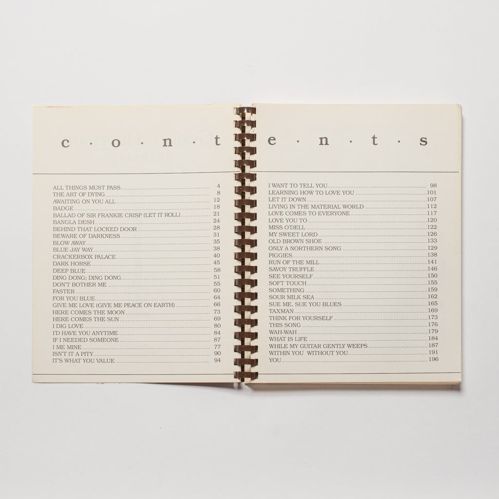 George Harrison Anthology - Song Book