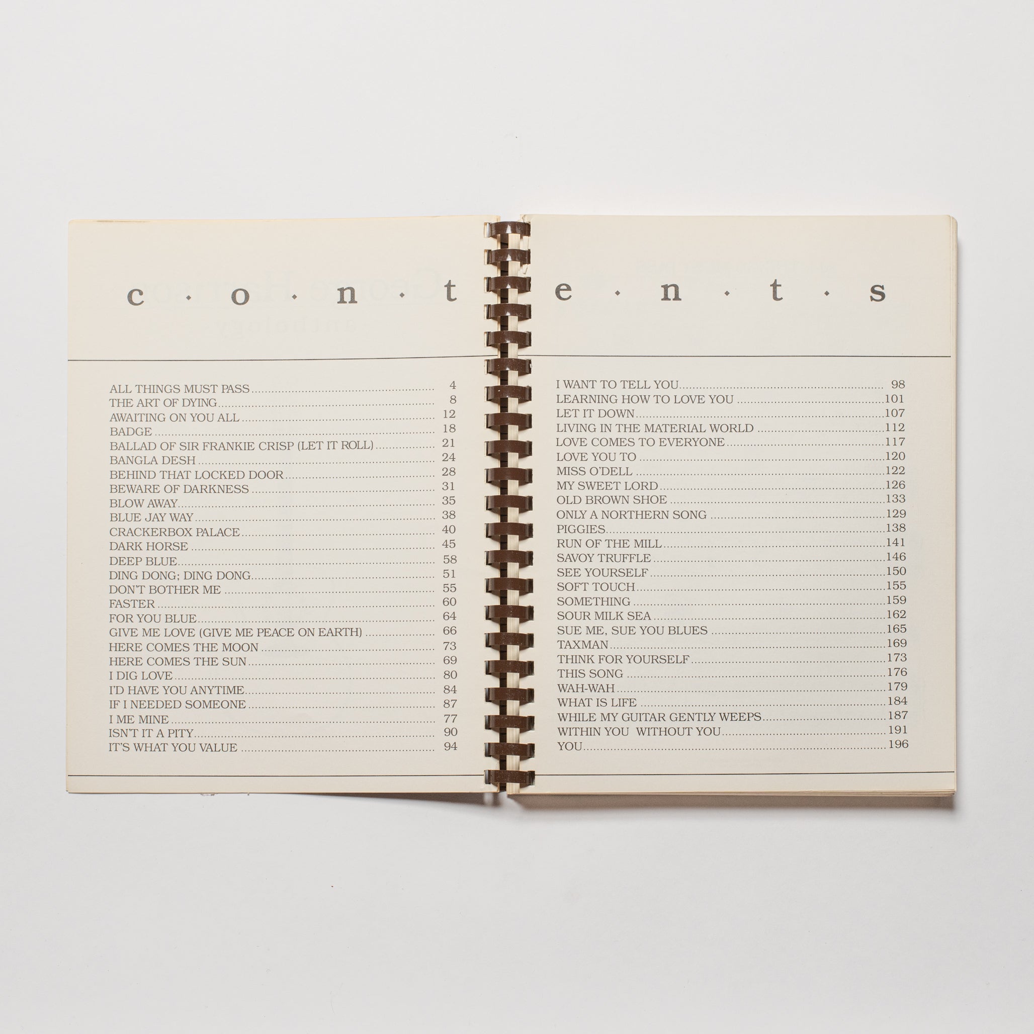 George Harrison Anthology - Song Book