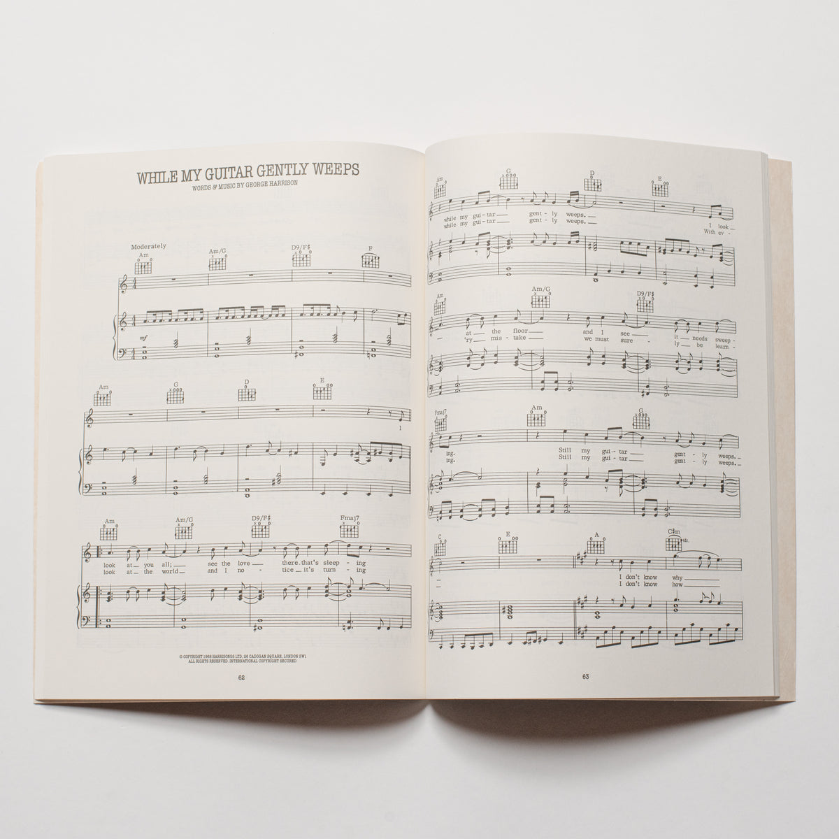 Songs of George Harrison - Song Book