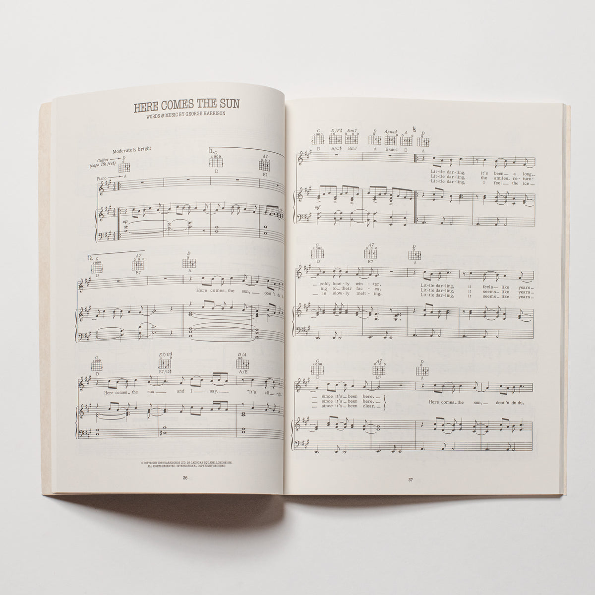 Songs of George Harrison - Song Book