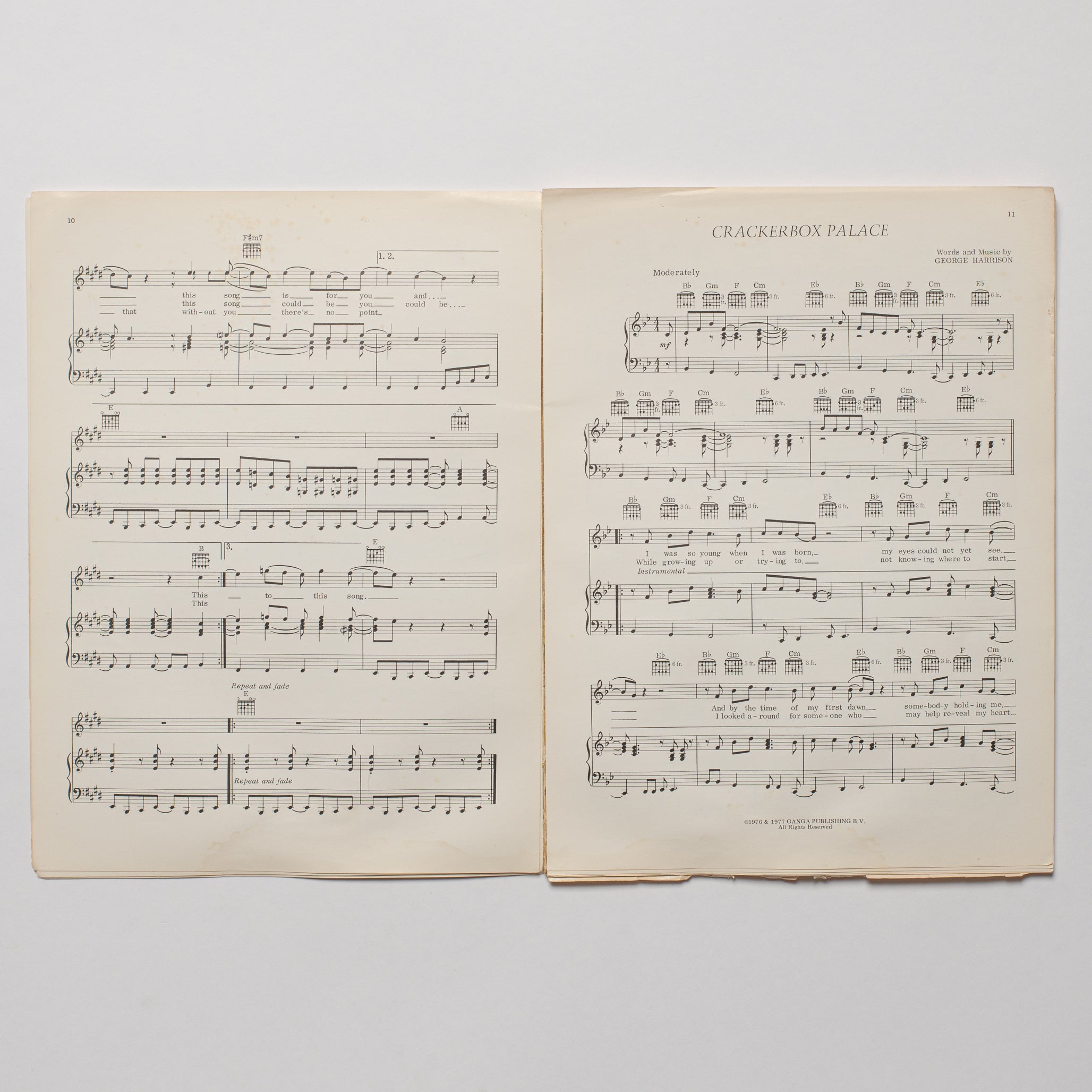 George Harrison - Thirty Three & 1/3 - Song Book