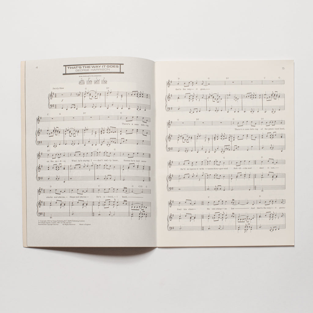 George Harrison - Gone Troppo - Song Book