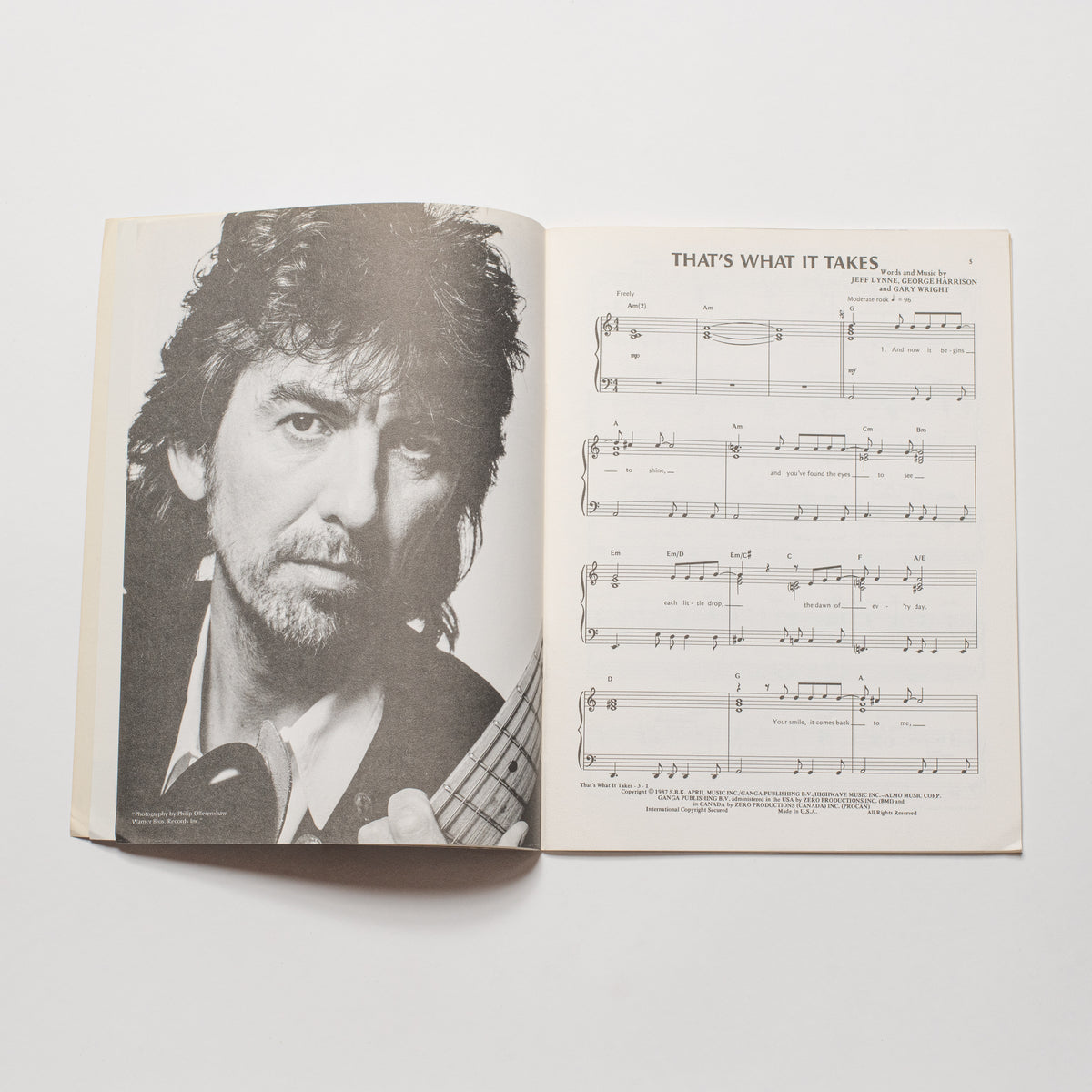 George Harrison - Cloud Nine - Song Book