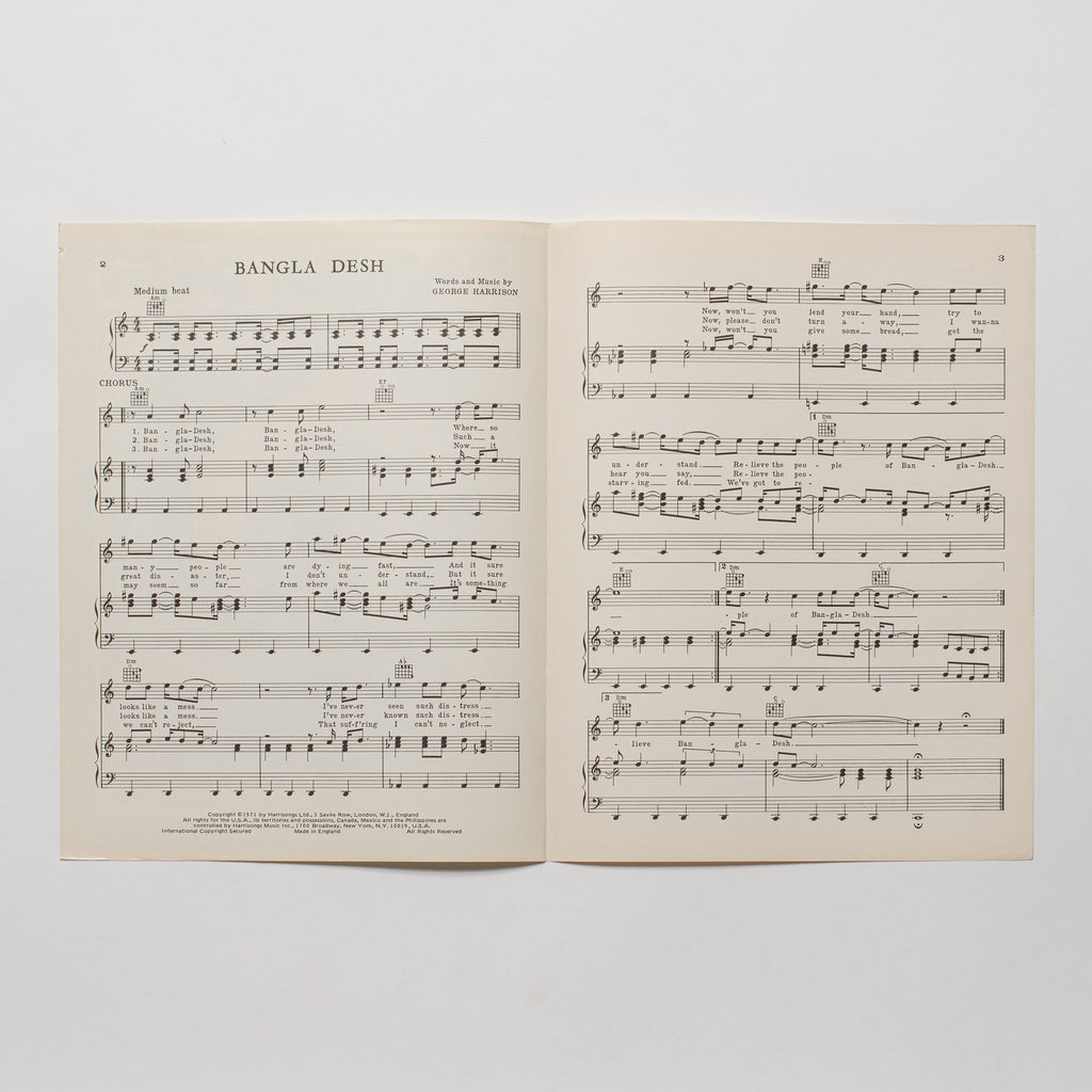 George Harrison - Bangla Desh - Sheet Music