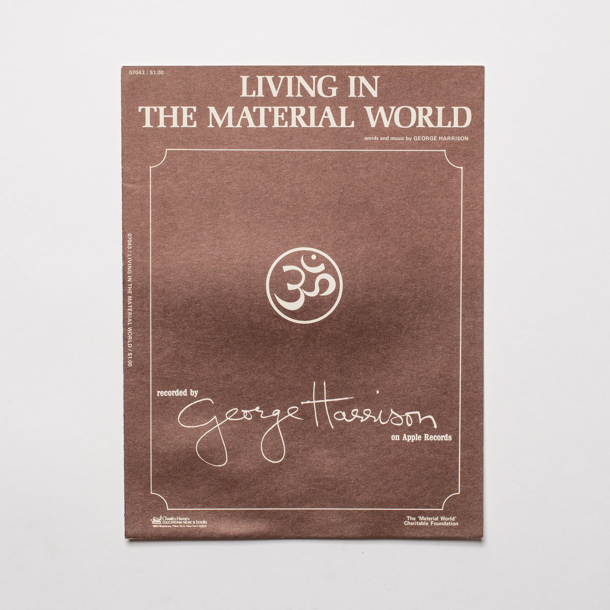 George Harrison - Living In The Material World - Sheet Music