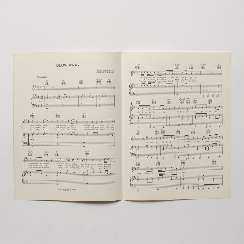 George Harrison - Blow Away - Sheet Music