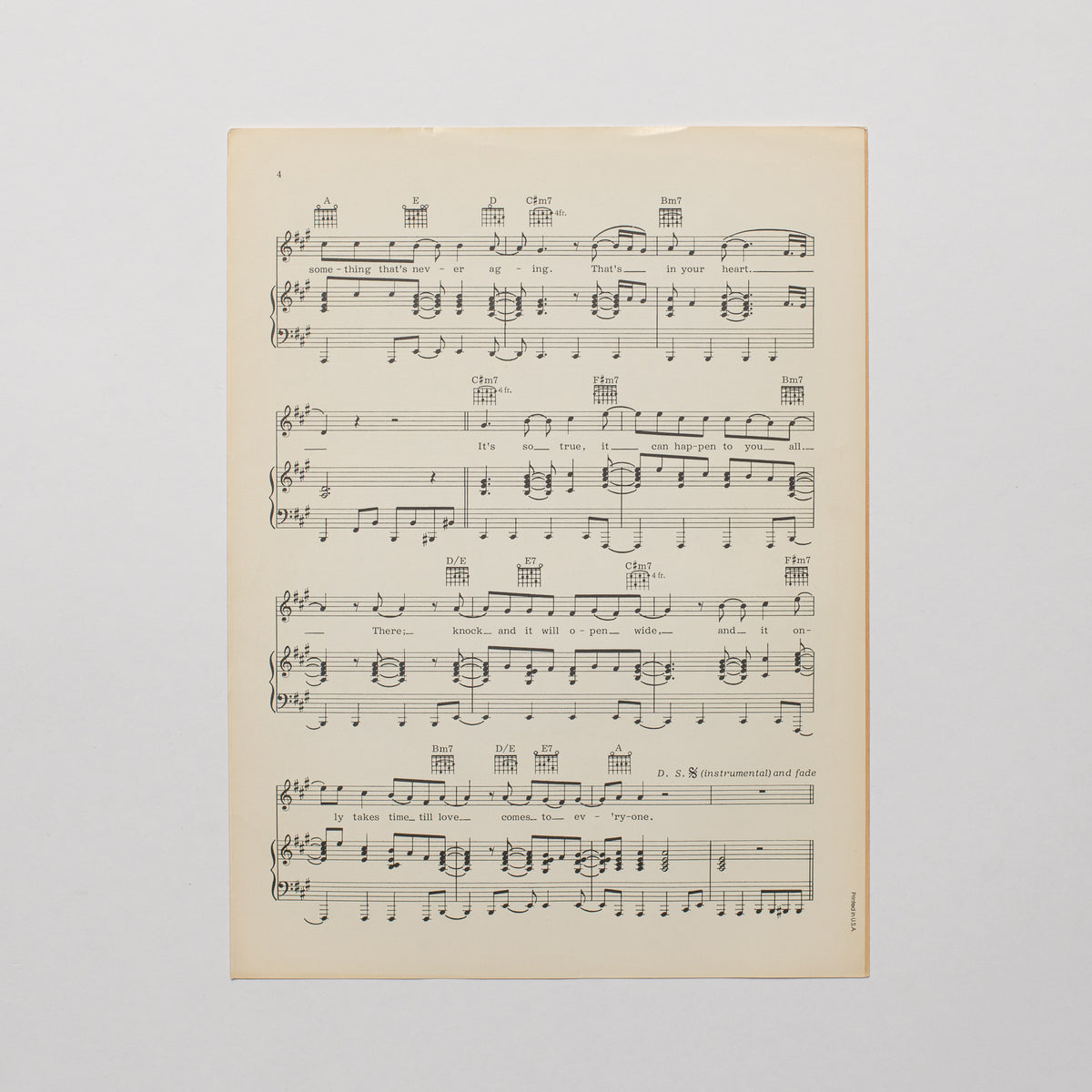 George Harrison - Love Comes To Everyone - Sheet Music