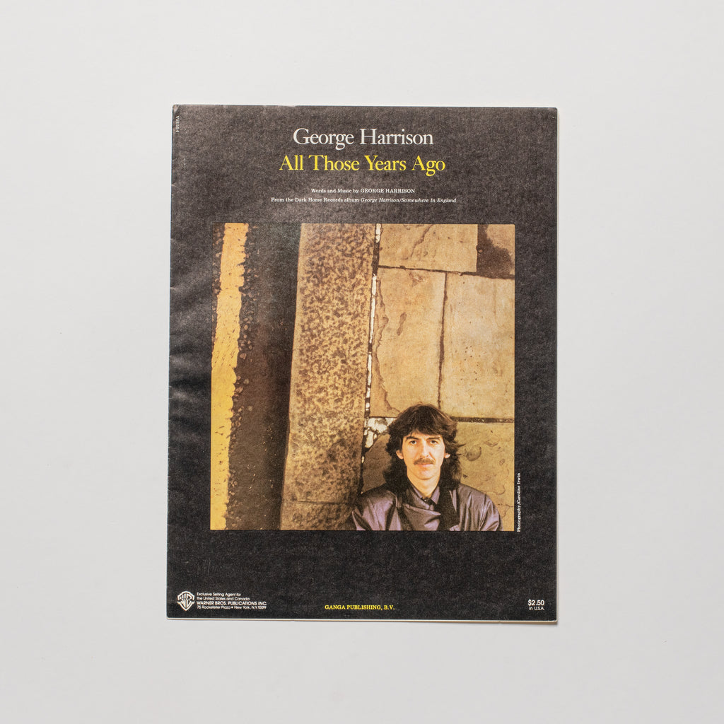 George Harrison - All Those Years Ago - Sheet Music