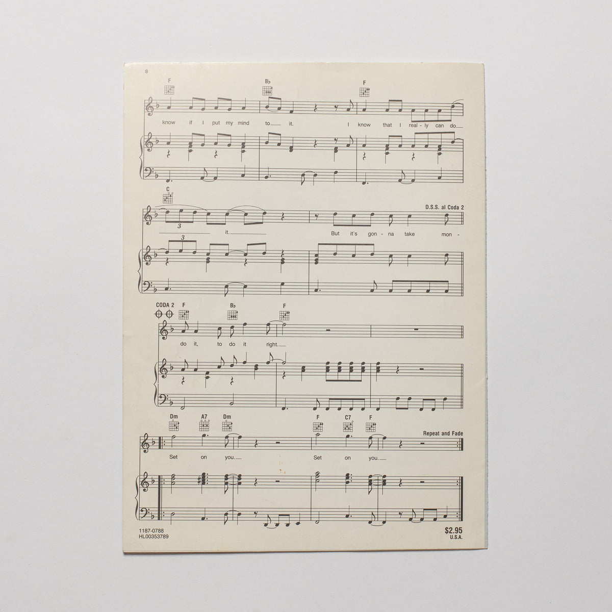 George Harrison - Got My Mind Set On You - Sheet Music