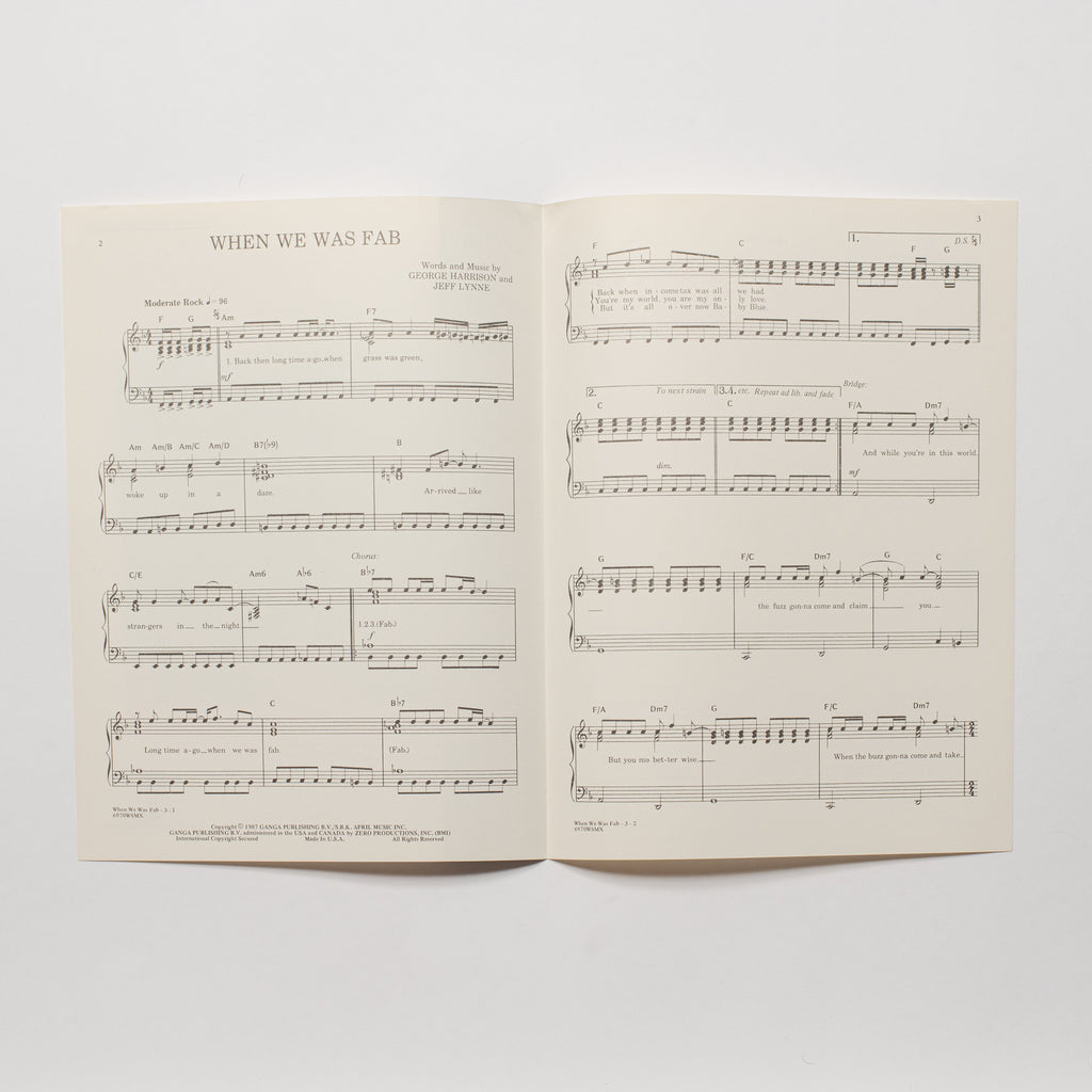 George Harrison - When We Was Fab - Sheet Music