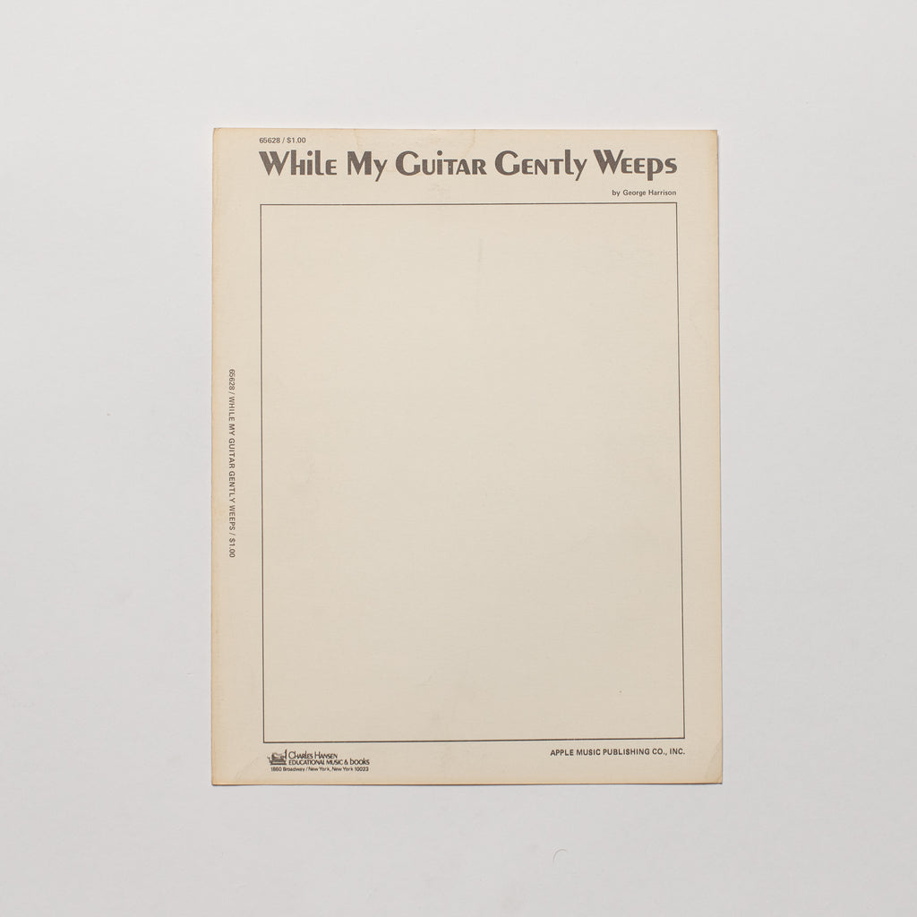 The Beatles - While My Guitar Gently Weeps - Sheet Music