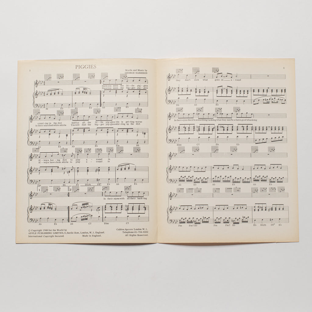 The Beatles - Piggies - Sheet Music