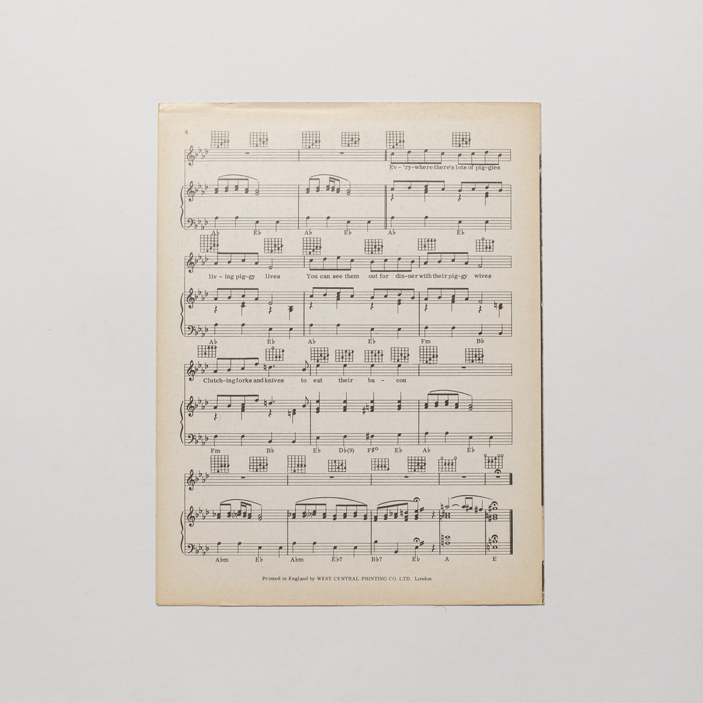 The Beatles - Piggies - Sheet Music