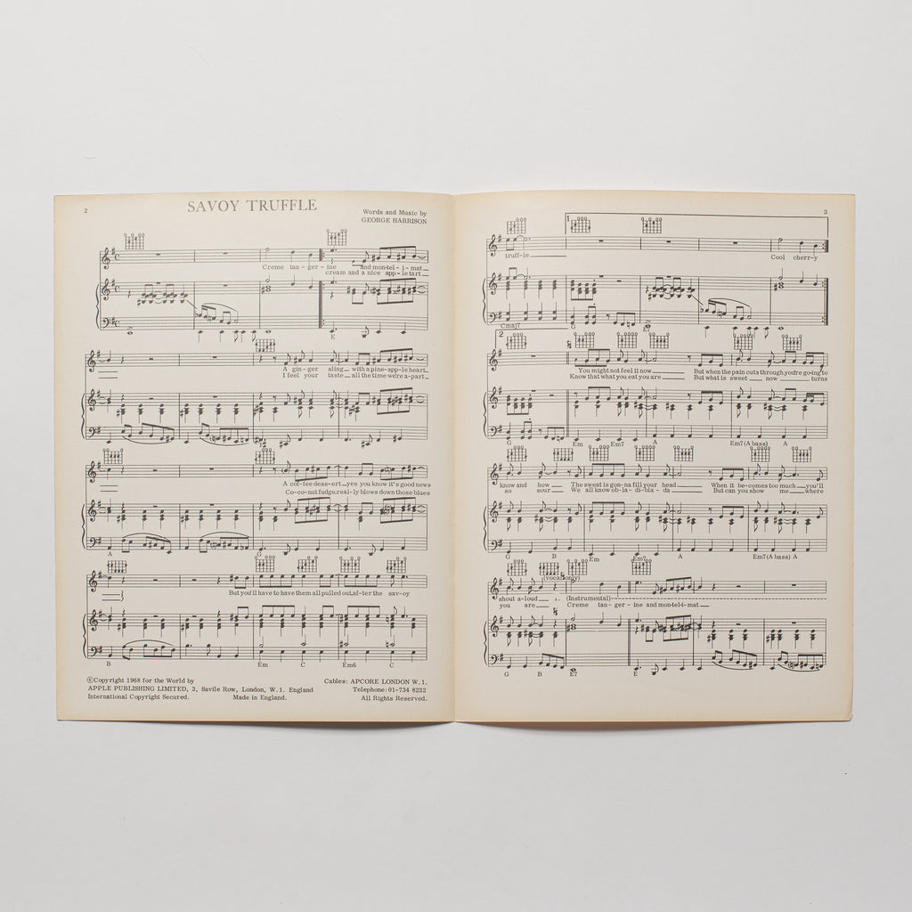 The Beatles - Savoy Truffle - Sheet Music