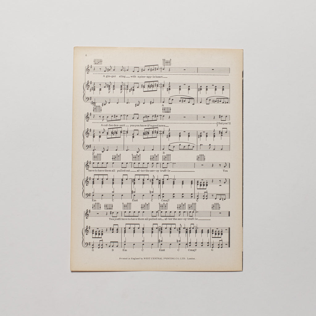 The Beatles - Savoy Truffle - Sheet Music