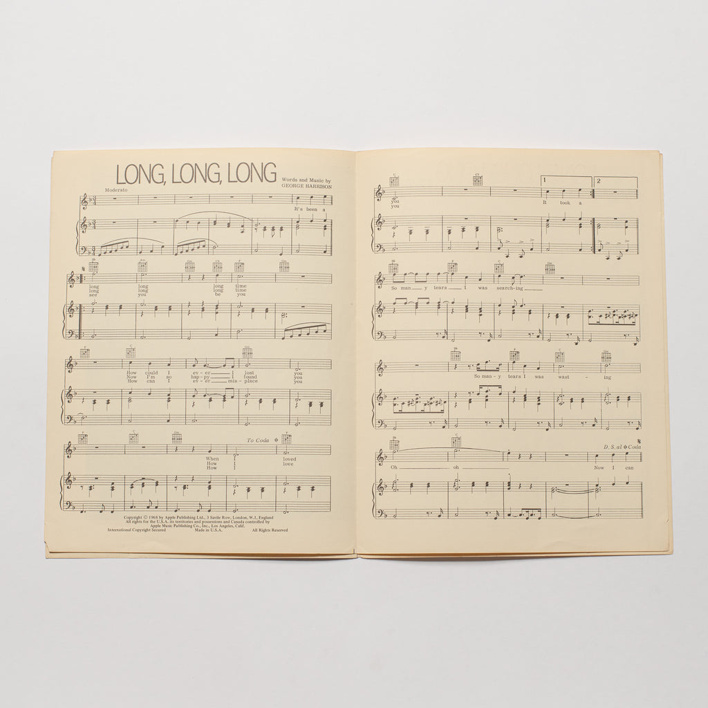 The Beatles - Long, Long, Long - Sheet Music