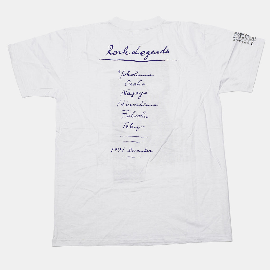 Live In Japan - George & Eric Photo Design with 'Rock Legends' White T-Shirt (XL) - Lot 1