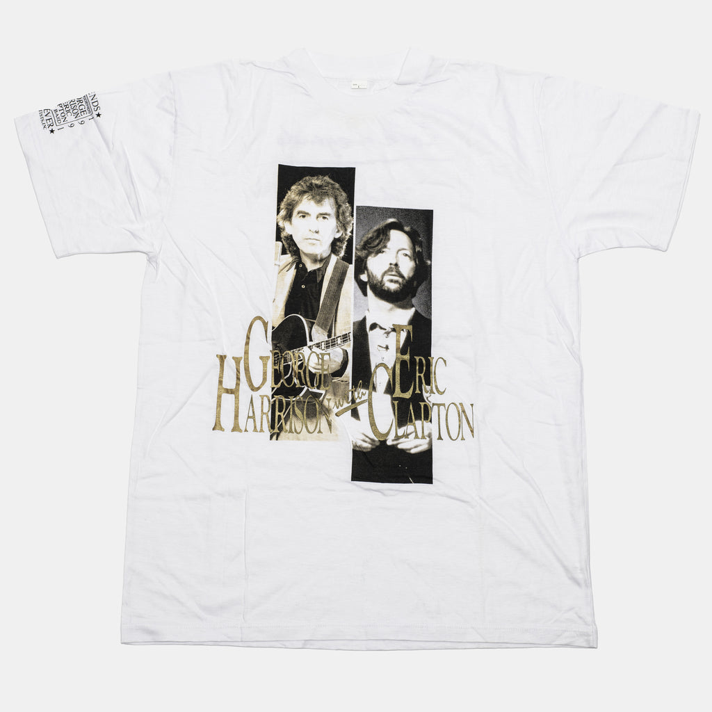 Live In Japan - George & Eric Photo Design with 'Rock Legends' White T-Shirt (XL) - Lot 1
